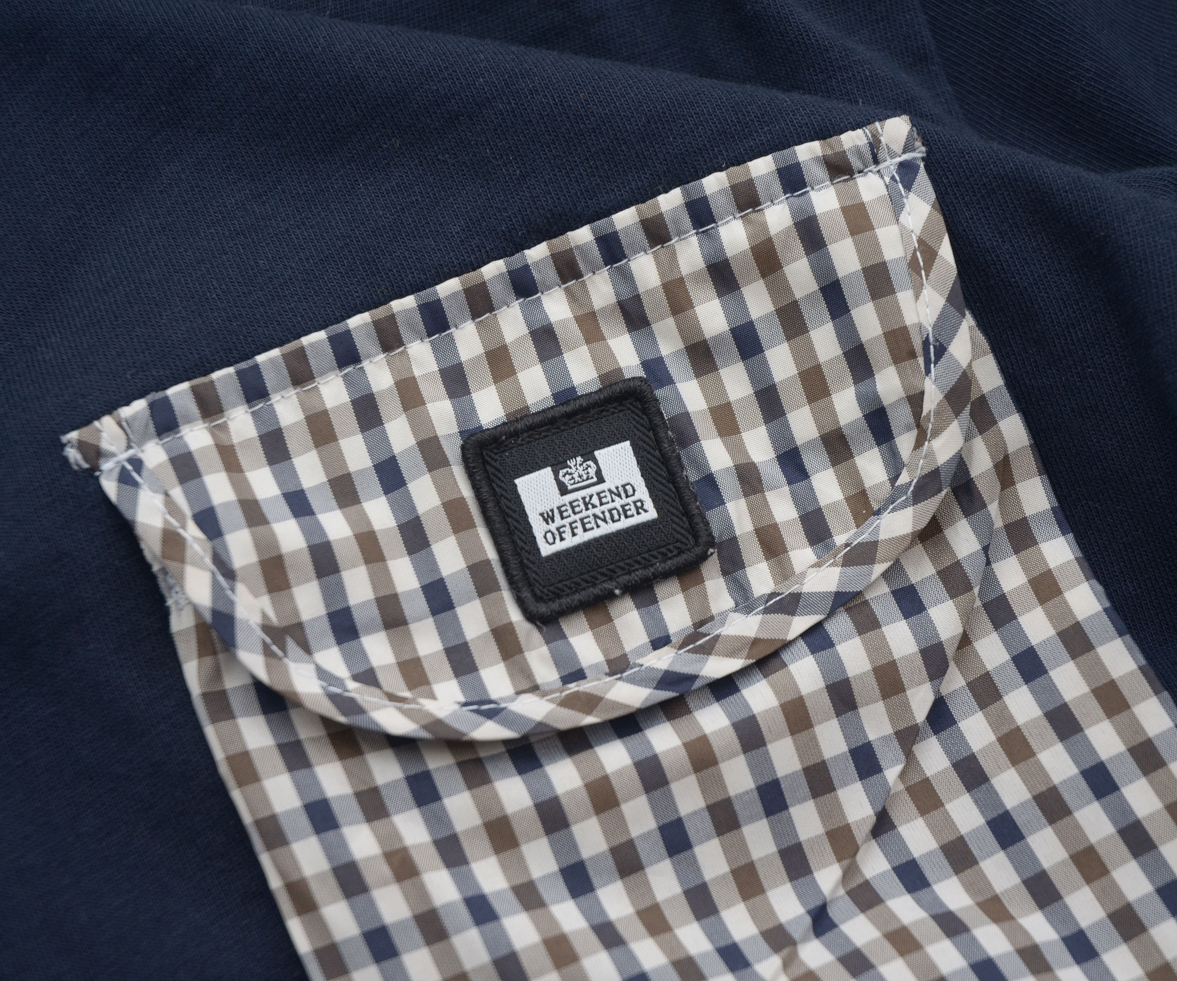 Weekend Offender Weekend Offender Tee Shirt Check Blue Size XS Unisex Size US XS / EU 42 / 0 - 6 Thumbnail