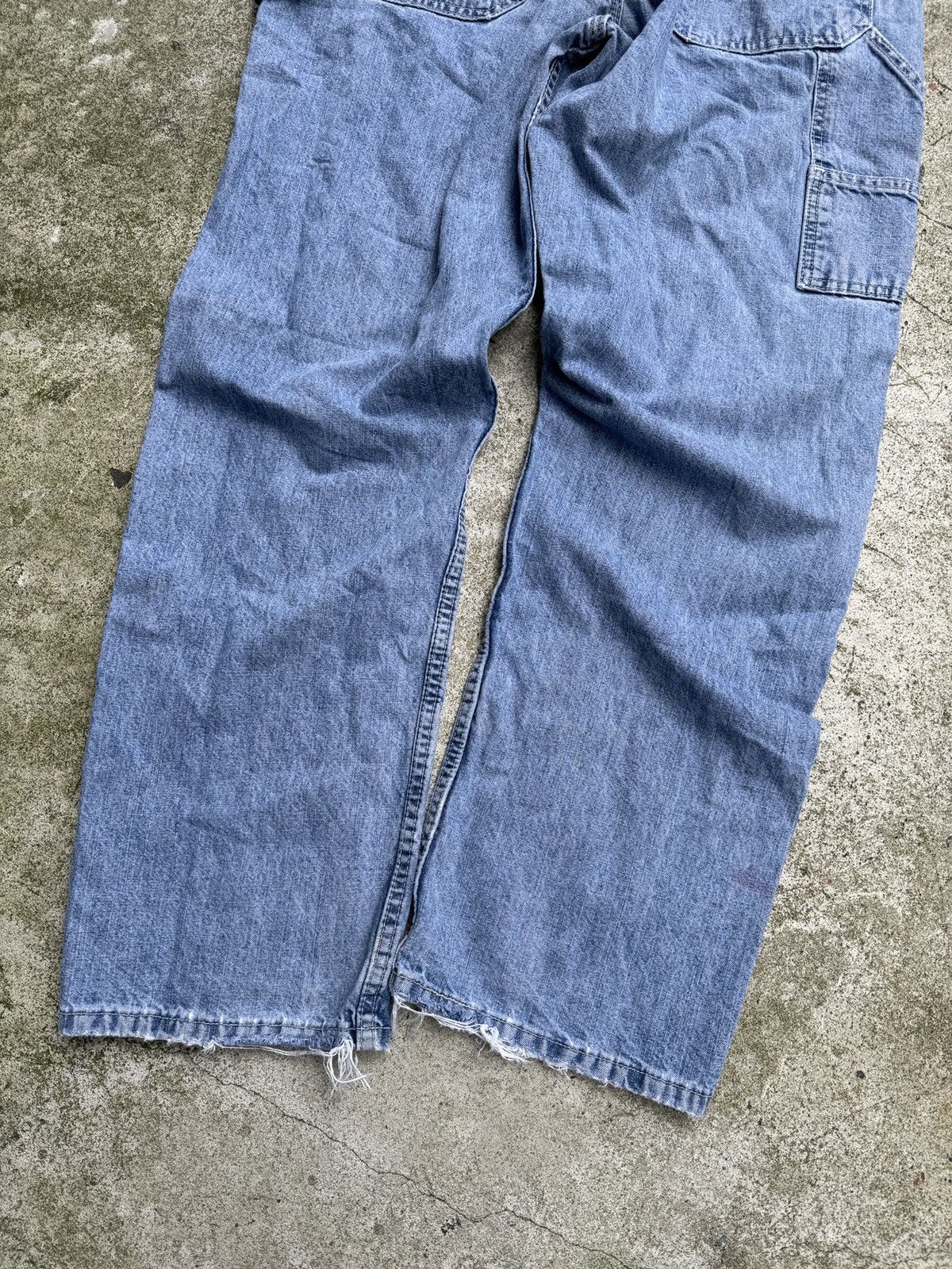 Vintage Faded Light Wash Lee Thrashed Carpenter Jeans ERD Grunge Size US 36 / EU 52 - 10 Thumbnail