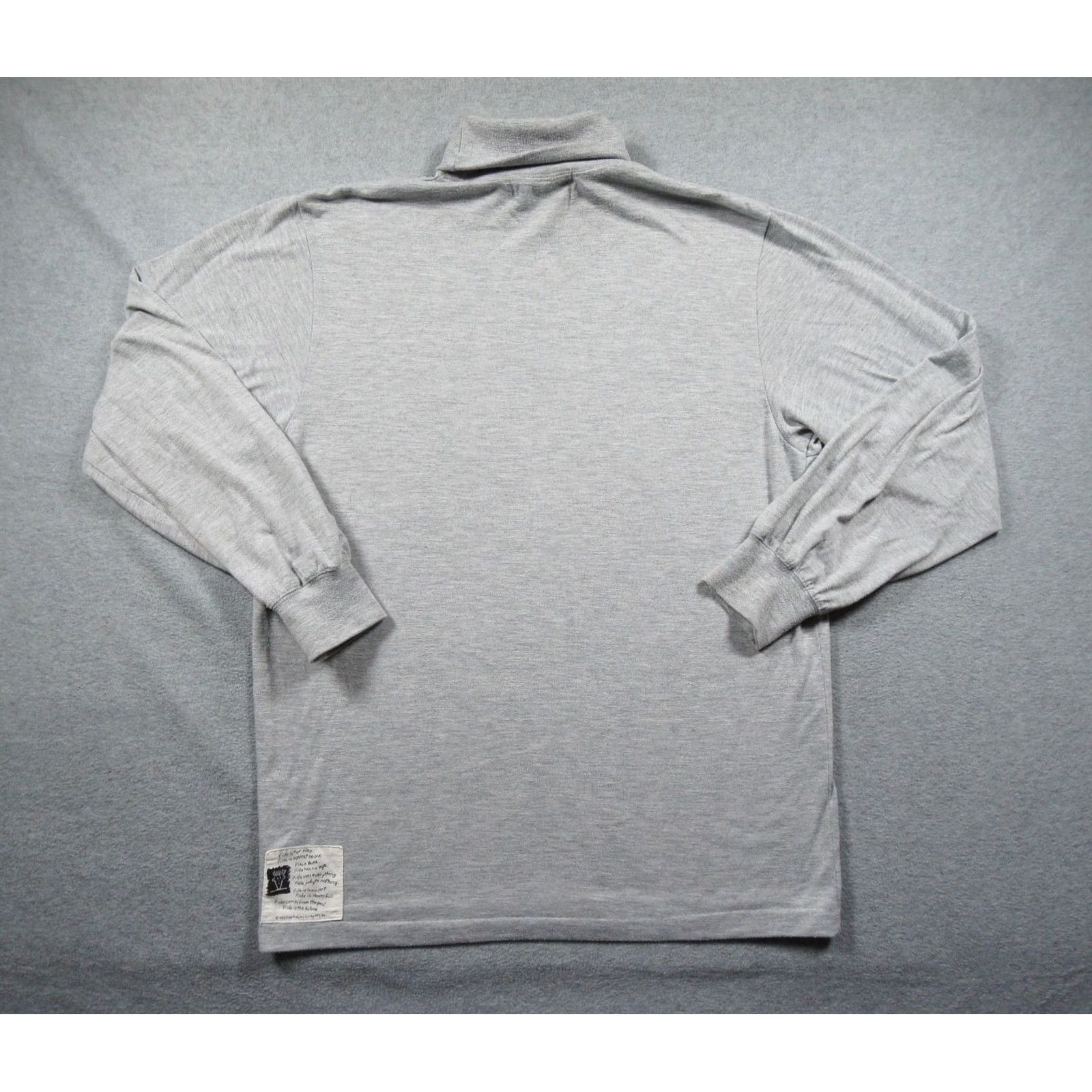 Vintage VINTAGE Fido Dido Shirt Mens Medium Gray Turtleneck Long Sleeve 80s 90s Tee Size US M / EU 48-50 / 2 - 4 Thumbnail