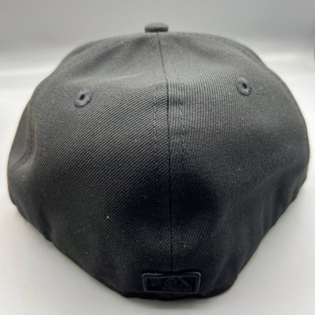 New Era Cleveland Indians Guardians Hat Men 7 5/8 Black Fitted Cap Size ONE SIZE - 5 Thumbnail