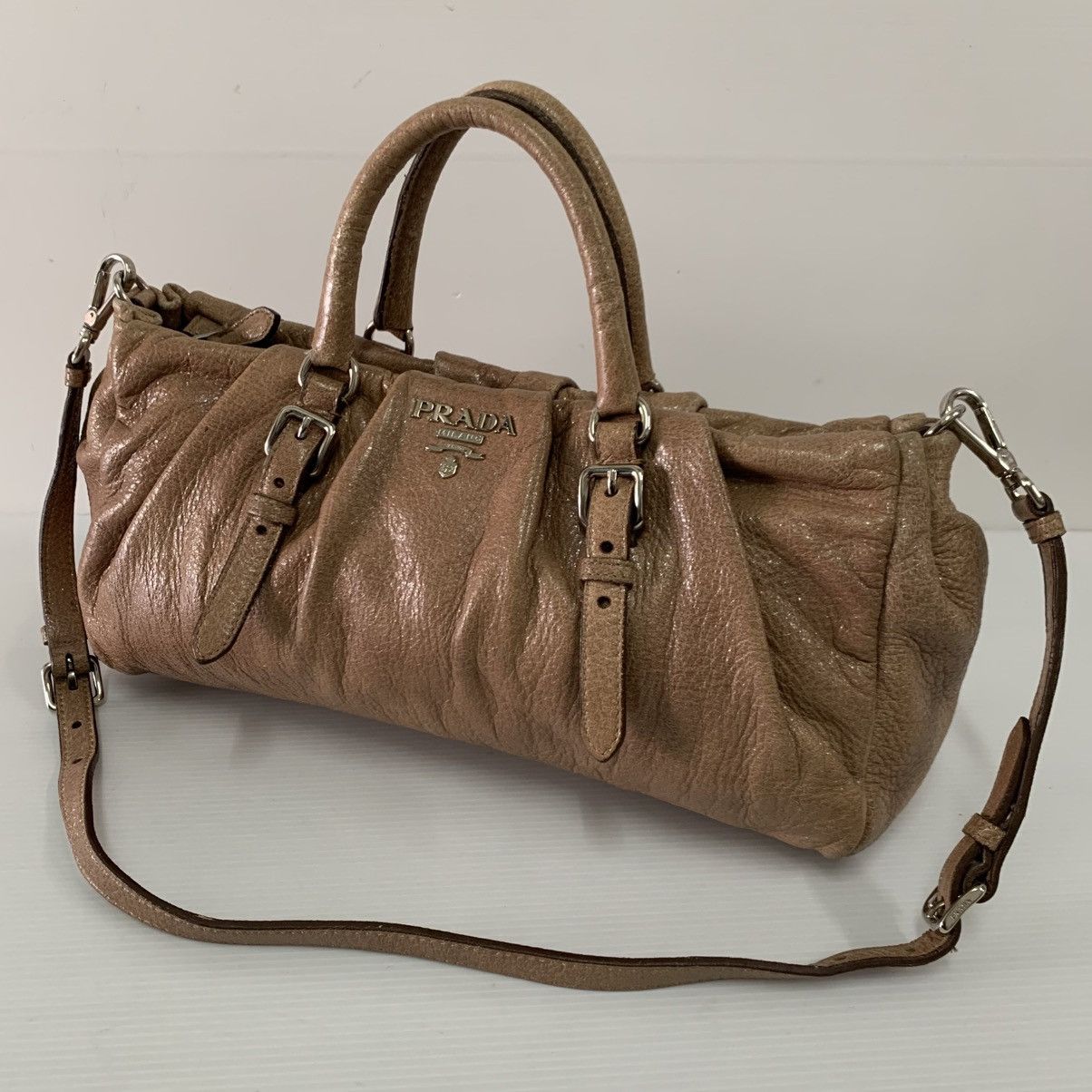 Prada Prada Leather Small Shoulder Bag Size ONE SIZE - 1 Thumbnail