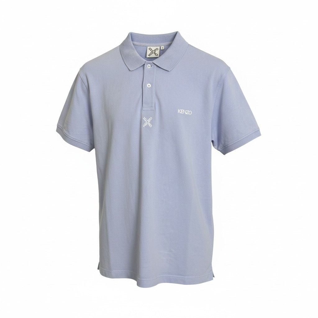 Kenzo Kenzo Cross Logo Light Purple Men's Polo Shirt Preppy Size M Size US M / EU 48-50 / 2 - 1 Thumbnail