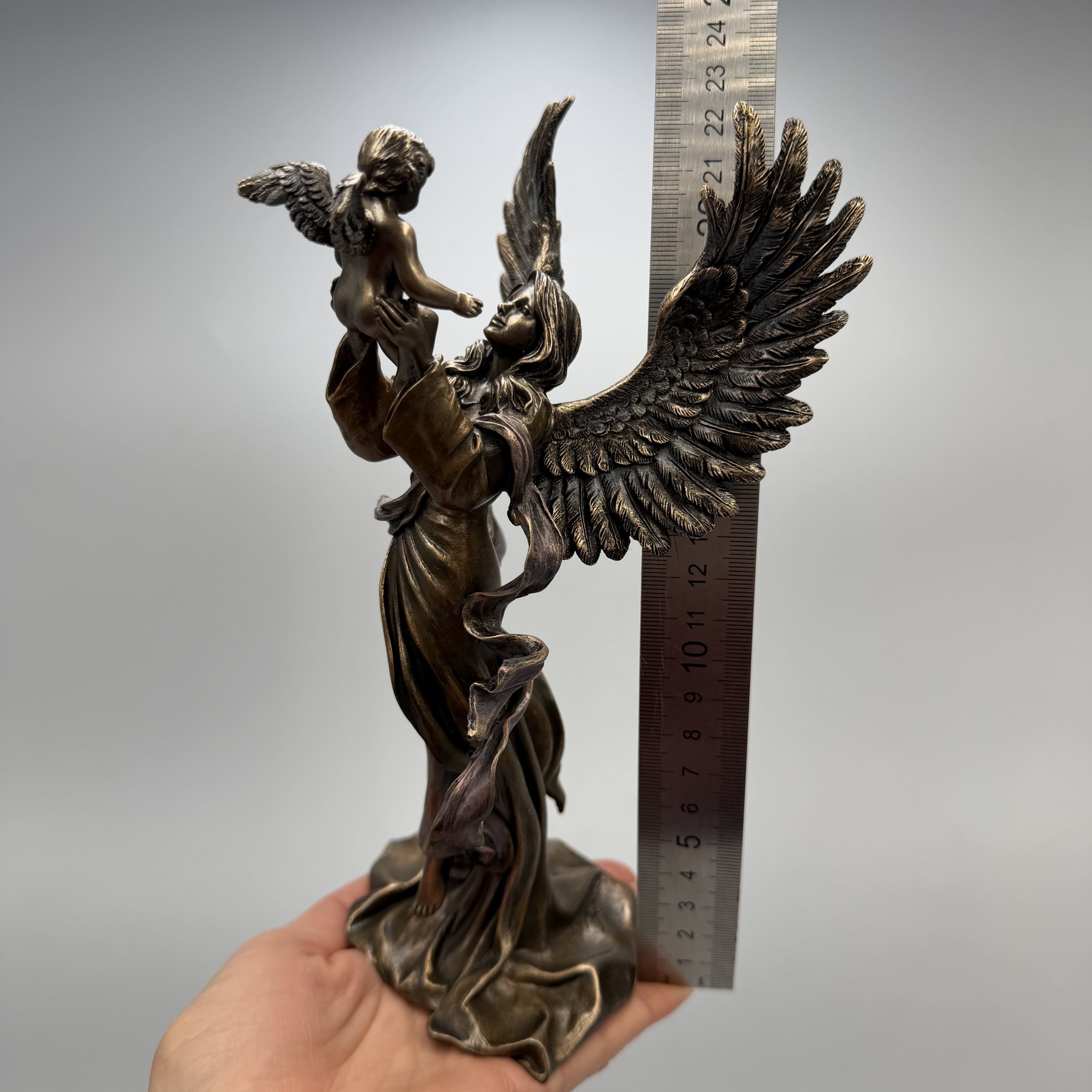 Other Maat Goddess Figurine Bronze Finish Egyptian Statue 21 cm Size ONE SIZE - 6 Thumbnail