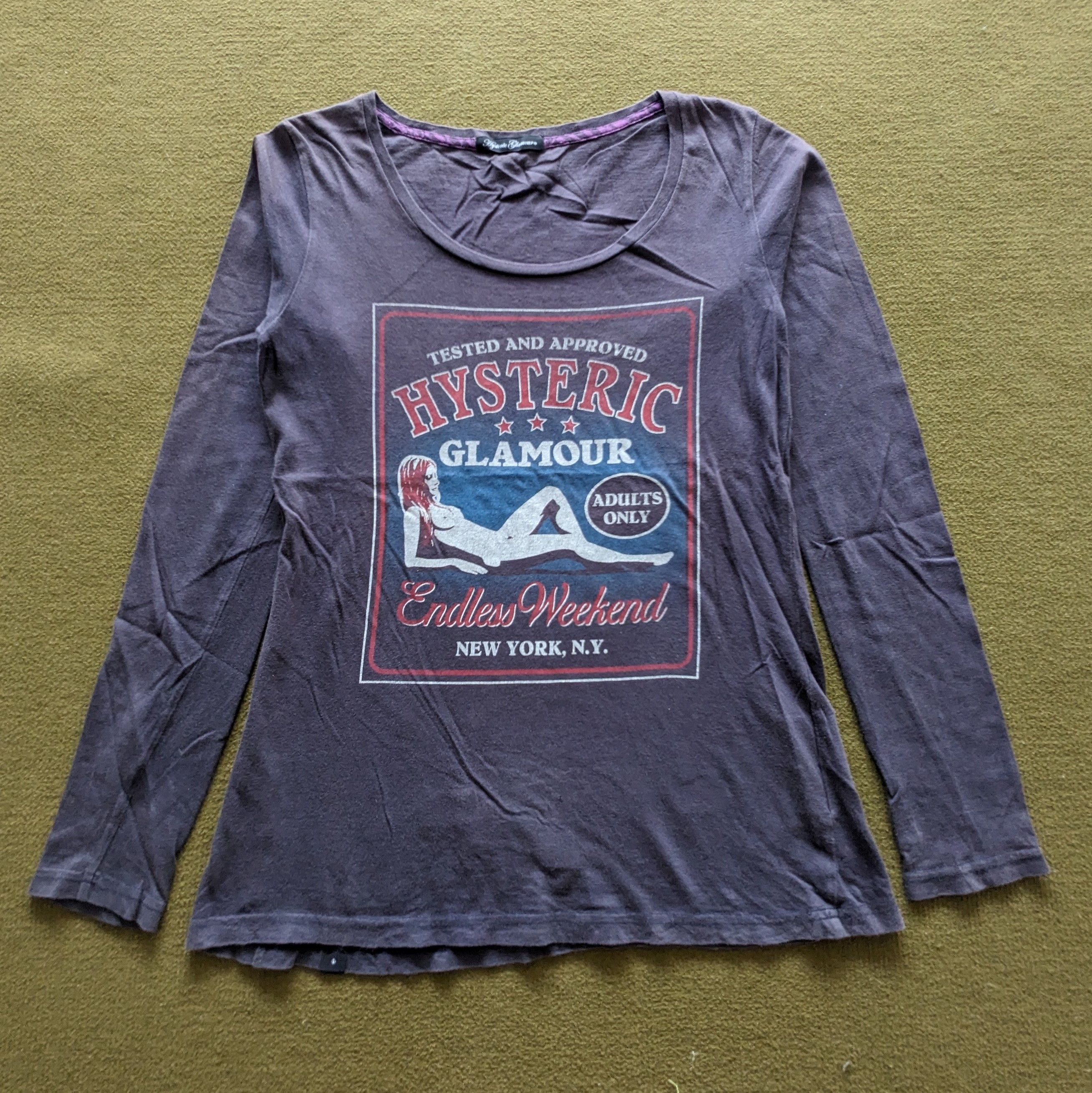 Hysteric Glamour Vintage HYSTERIC GLAMOUR Japanese Brand Long T-shirt Size US XS / EU 42 / 0 - 1 Thumbnail