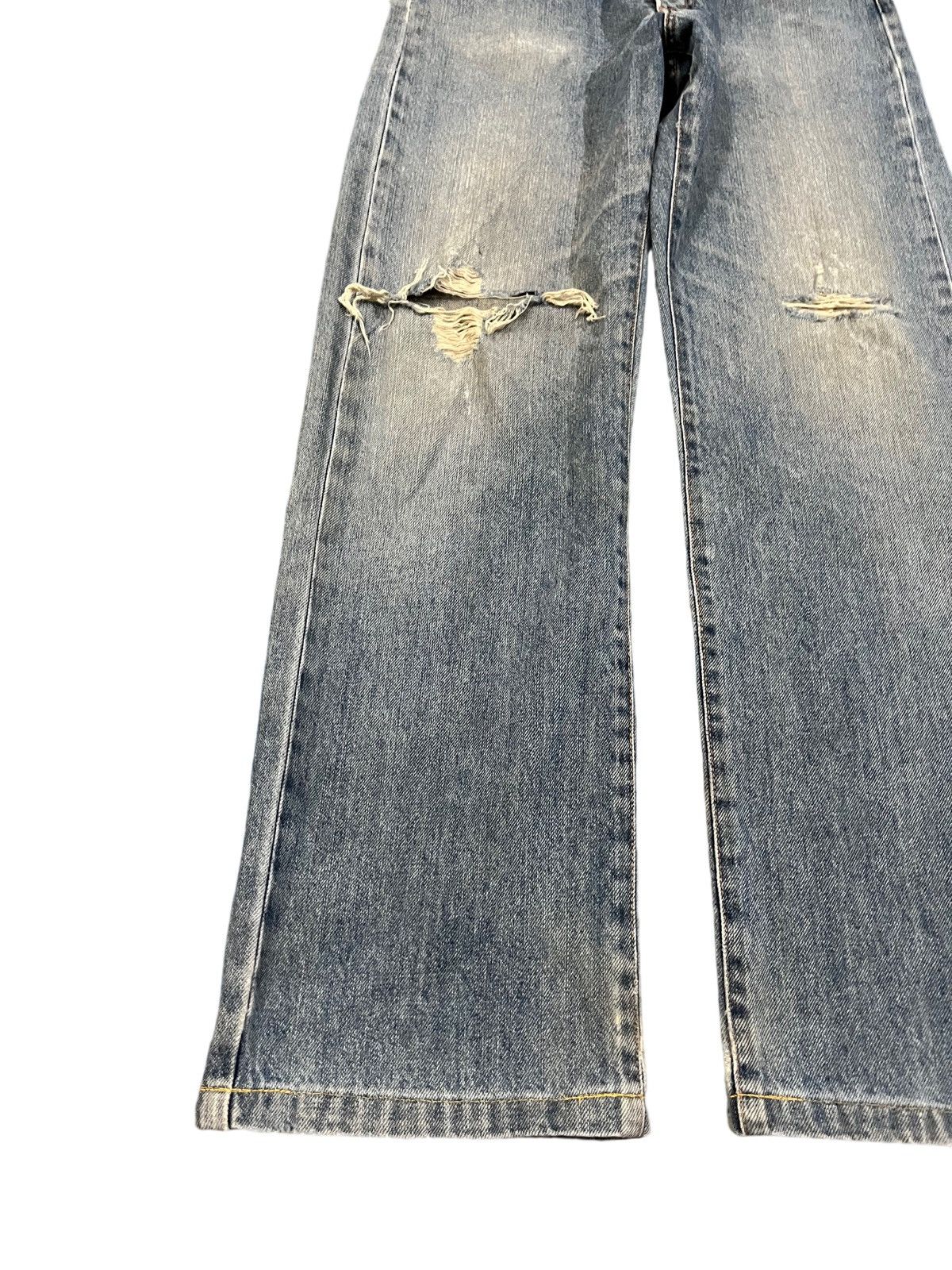 Blue Blue Japan × Vintage × Yasuyuki Ishii Vintage Blue Way Faded Distressed Denim Size US 29 - 6 Thumbnail