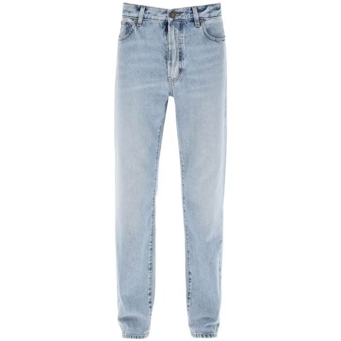 image of Saint Laurent Paris O1S22I1N0524 Tapered Jeans In Blue, Men's (Size 31)