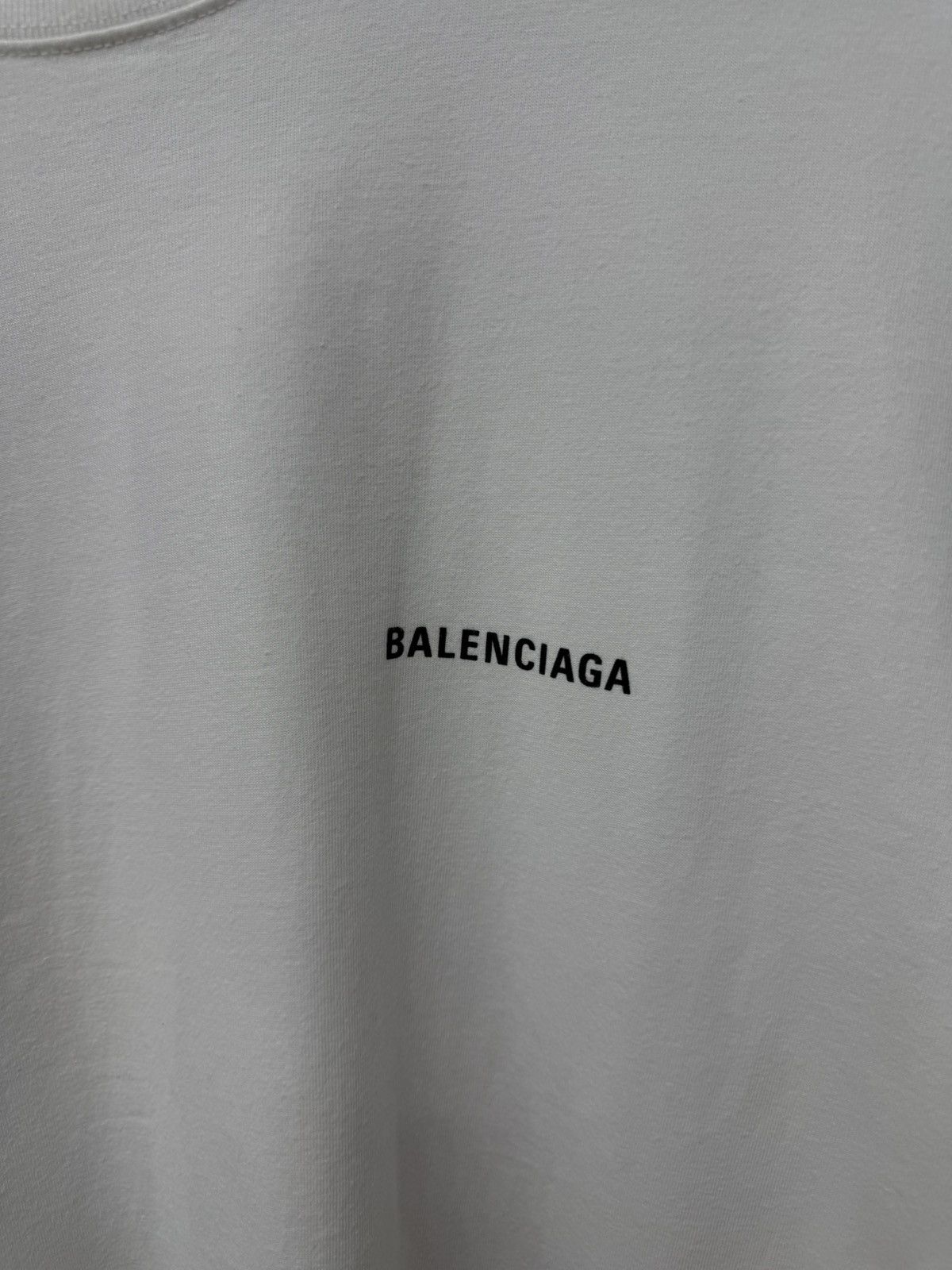 Balenciaga Balenciaga White Tee Shirt Back Logo $695 Retail Size XS Size US XS / EU 42 / 0 - 7 Thumbnail