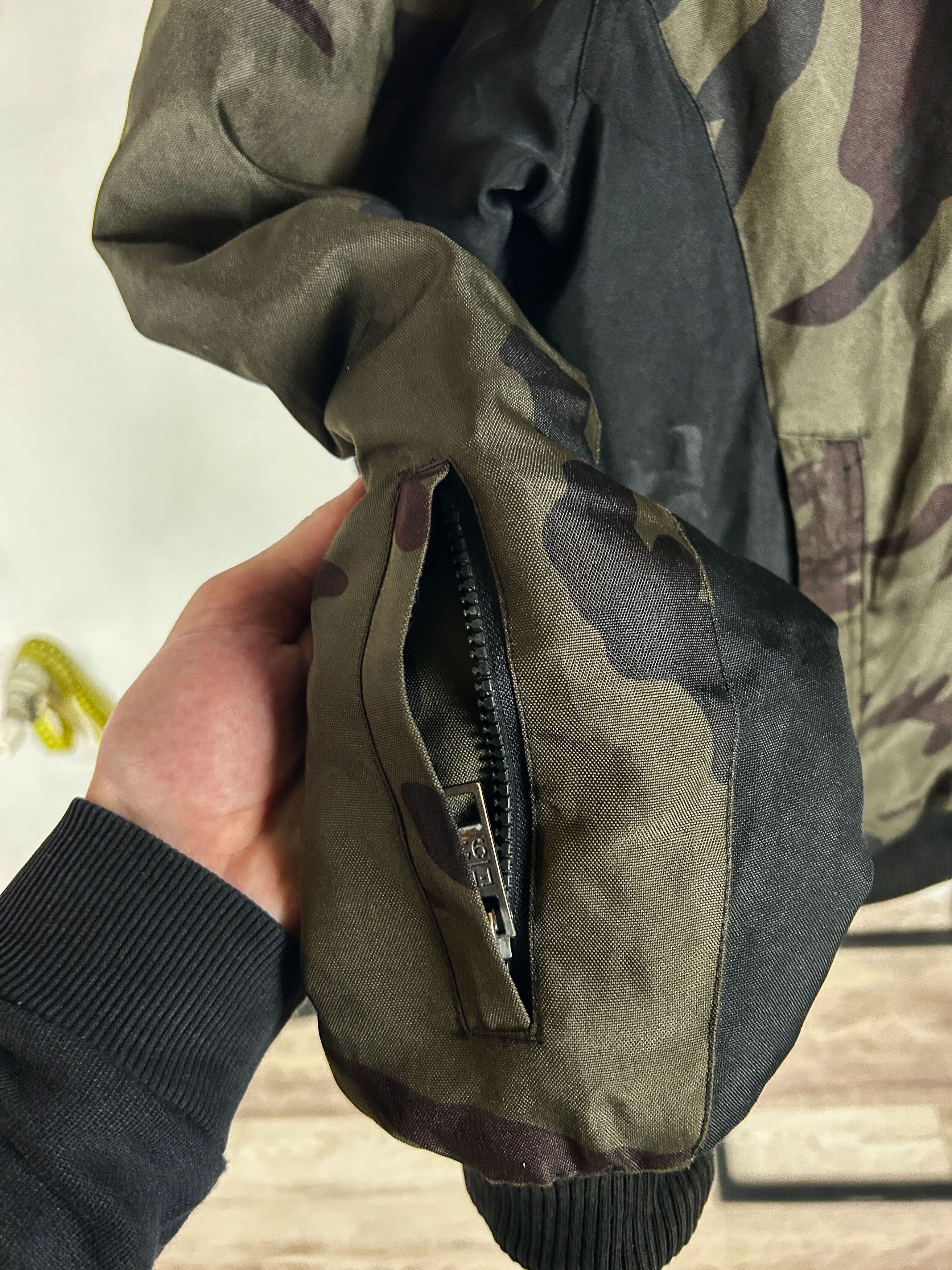 Other Vintage Camo Bomber Jacket Hooded Military Streetwear Y2K Size US XL / EU 56 / 4 - 8 Thumbnail