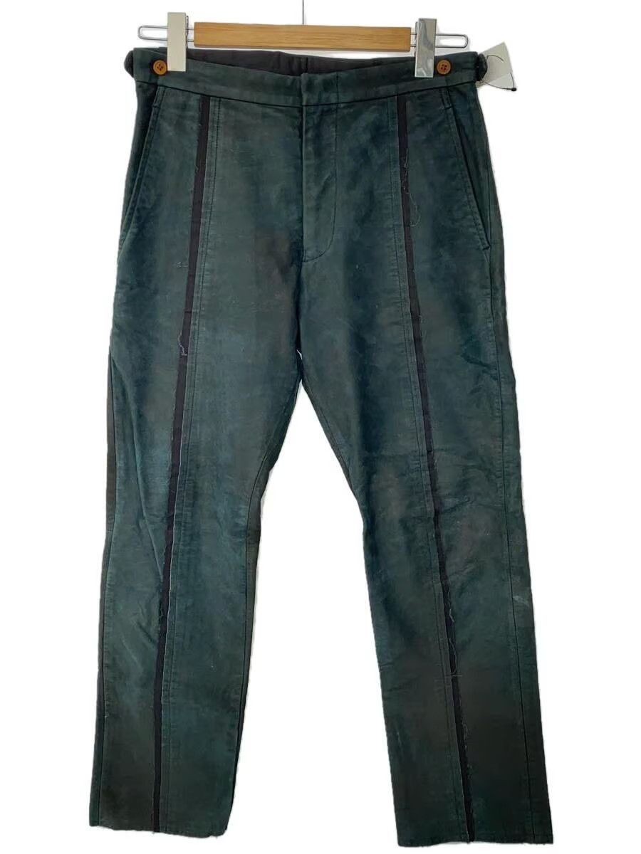 image of Comme Des Garcons x Comme Des Garcons Homme Plus Aw02 Archive Leather Centre Seam Pants in Black (S