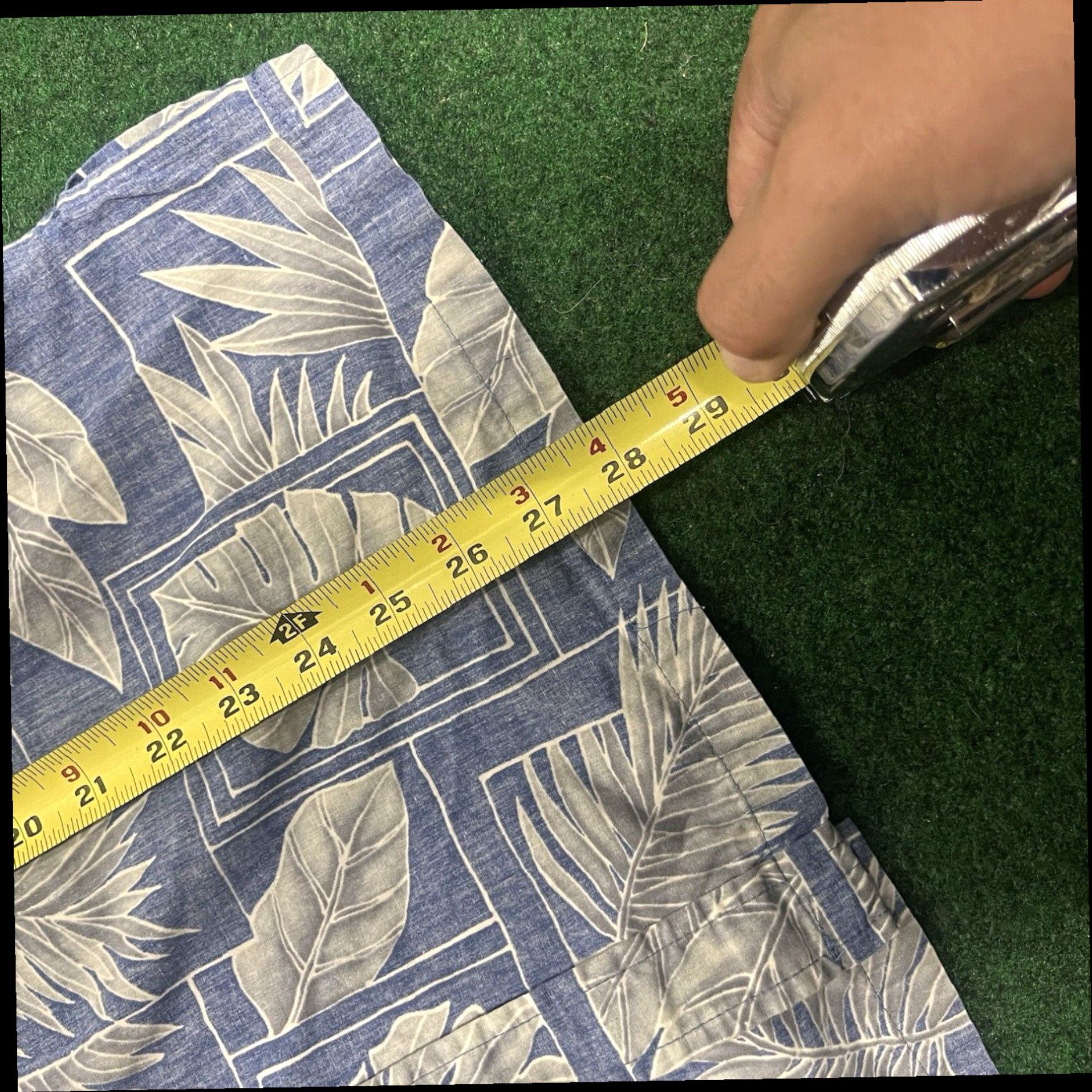 Vintage COOKE STREET Men's Size M Print Blue Hawaiian Shirt Cotton Summer Beach Palms Size US M / EU 48-50 / 2 - 7 Thumbnail