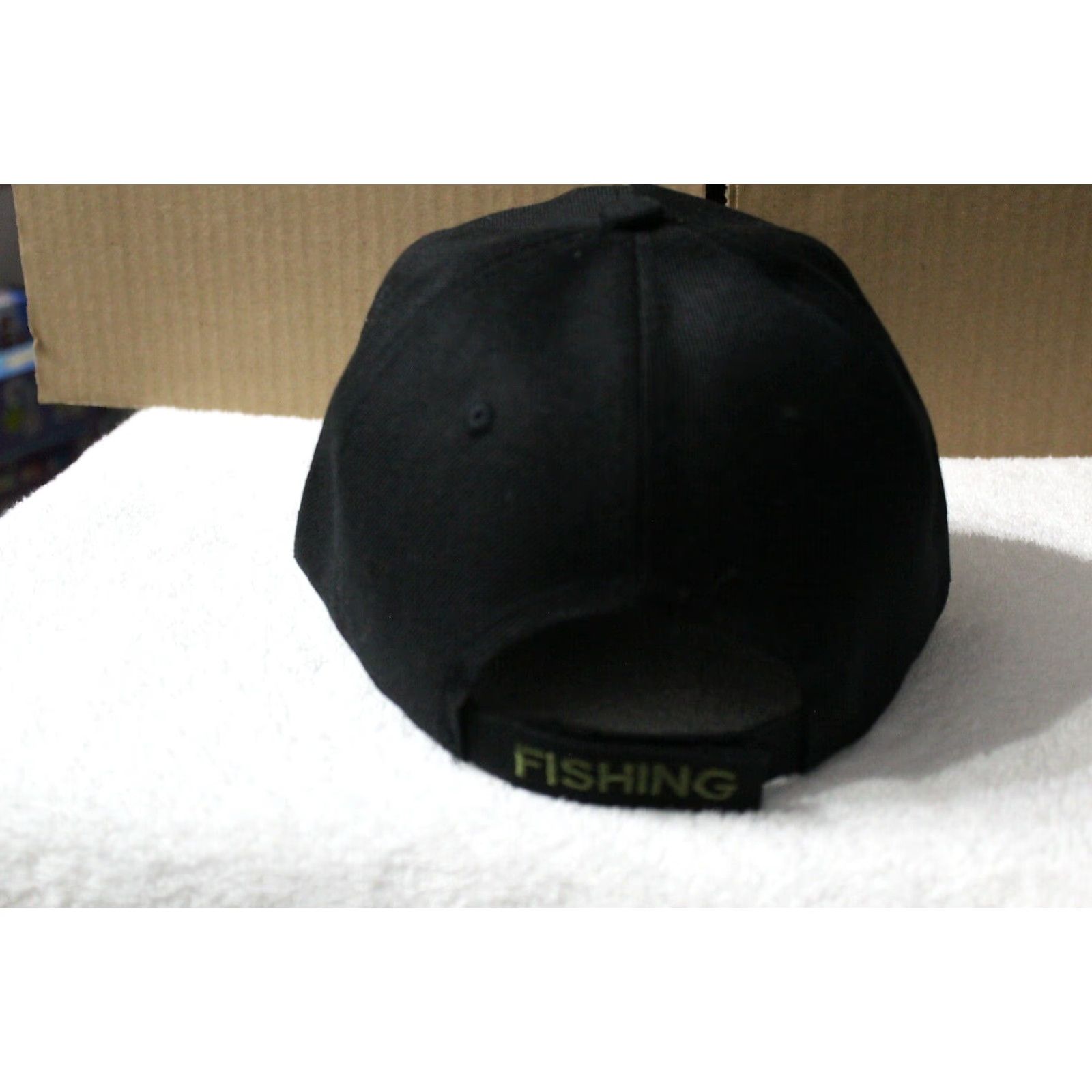 Vintage CALI Outdoor Sports Fishing Baseball Cap Men Adjustable Black Fish Theme Size ONE SIZE - 3 Thumbnail
