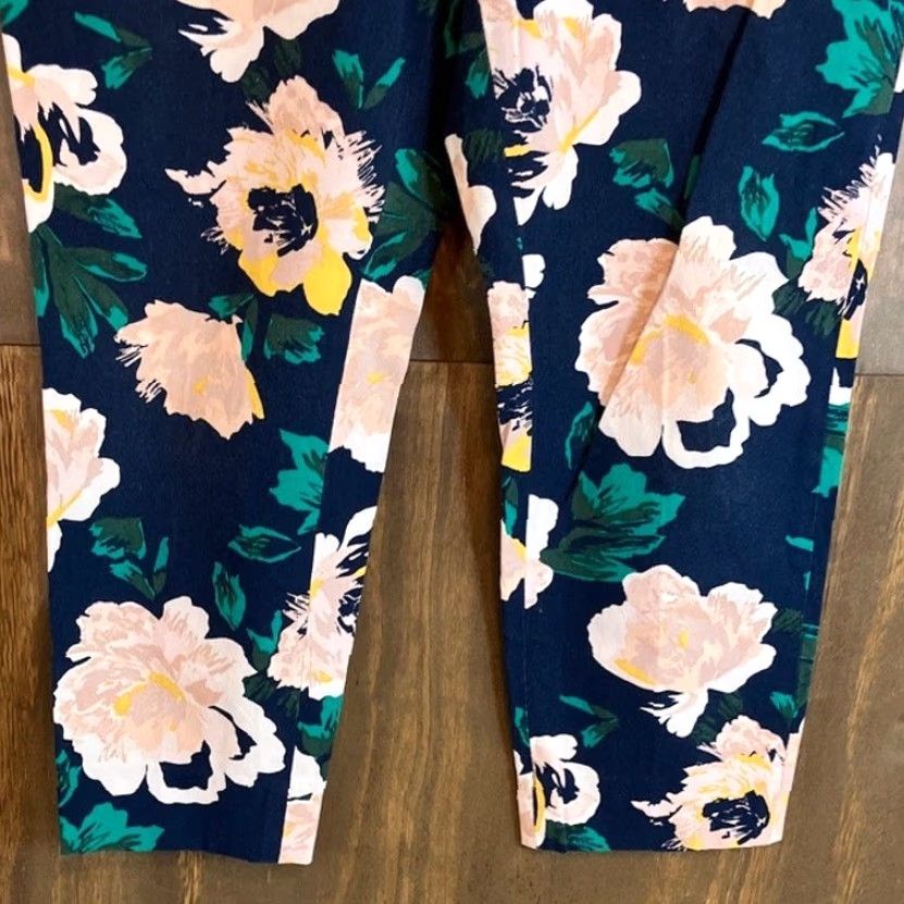 Banana Republic Banana Republic Womens Pants Multi Floral Sloan Fit Cropped Ankle Stretch 8P Size 30" / US 8 / IT 44 - 3 Thumbnail