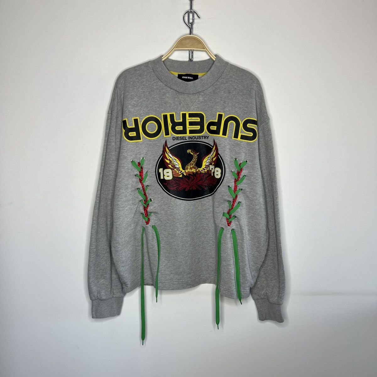 Diesel × Japanese Brand Diesel Superior size M Sweatshirt Avant Garde Crewneck Grey Size US M / EU 48-50 / 2 - 1 Thumbnail