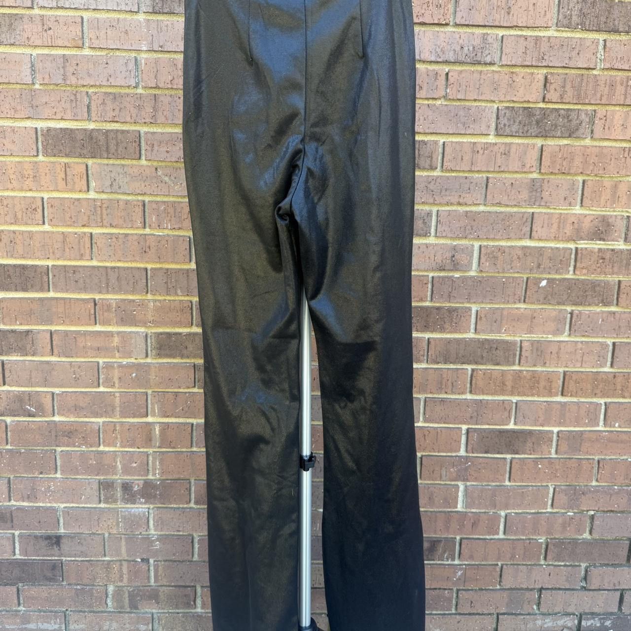 Other Flying Tomato Women’s Faux Leather Wide Leg Black Pants Size 28" / US 6 / IT 42 - 7 Thumbnail