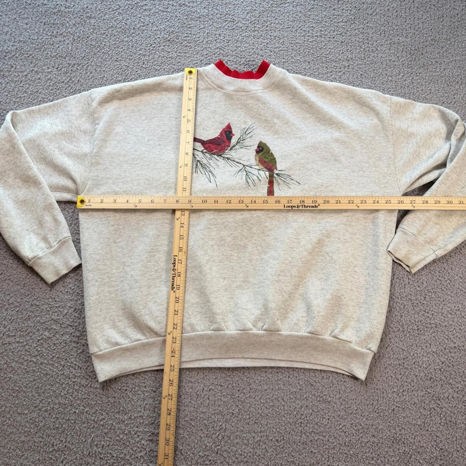 Lee Vintage 90s Lee Michigan Winters Cardinal Sweatshirt Men 2XL Size US XXL / EU 58 / 5 - 3 Thumbnail