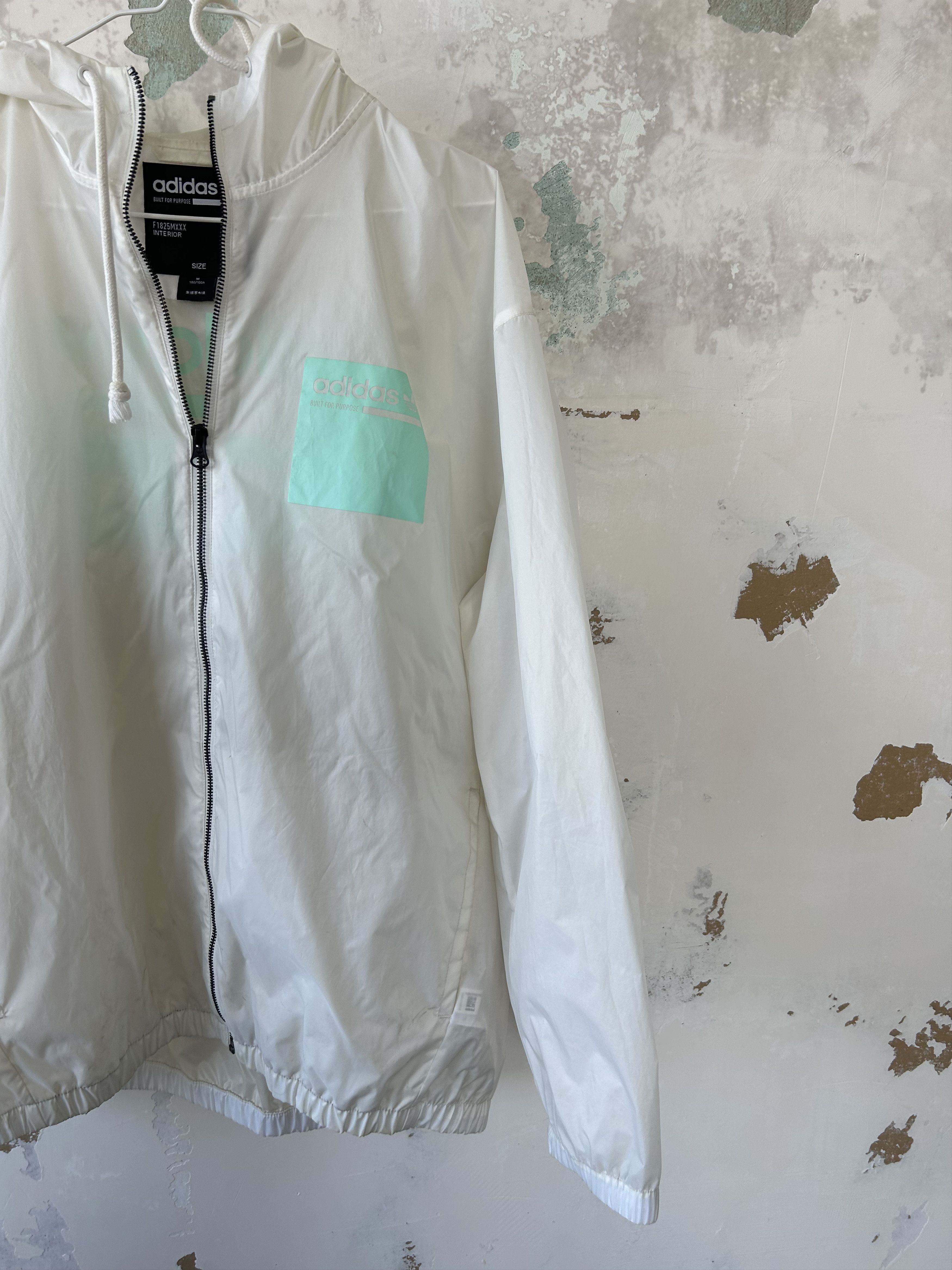 Adidas Adidas Jacket Track Jacket White Lightweight Size US M / EU 48-50 / 2 - 2 Thumbnail
