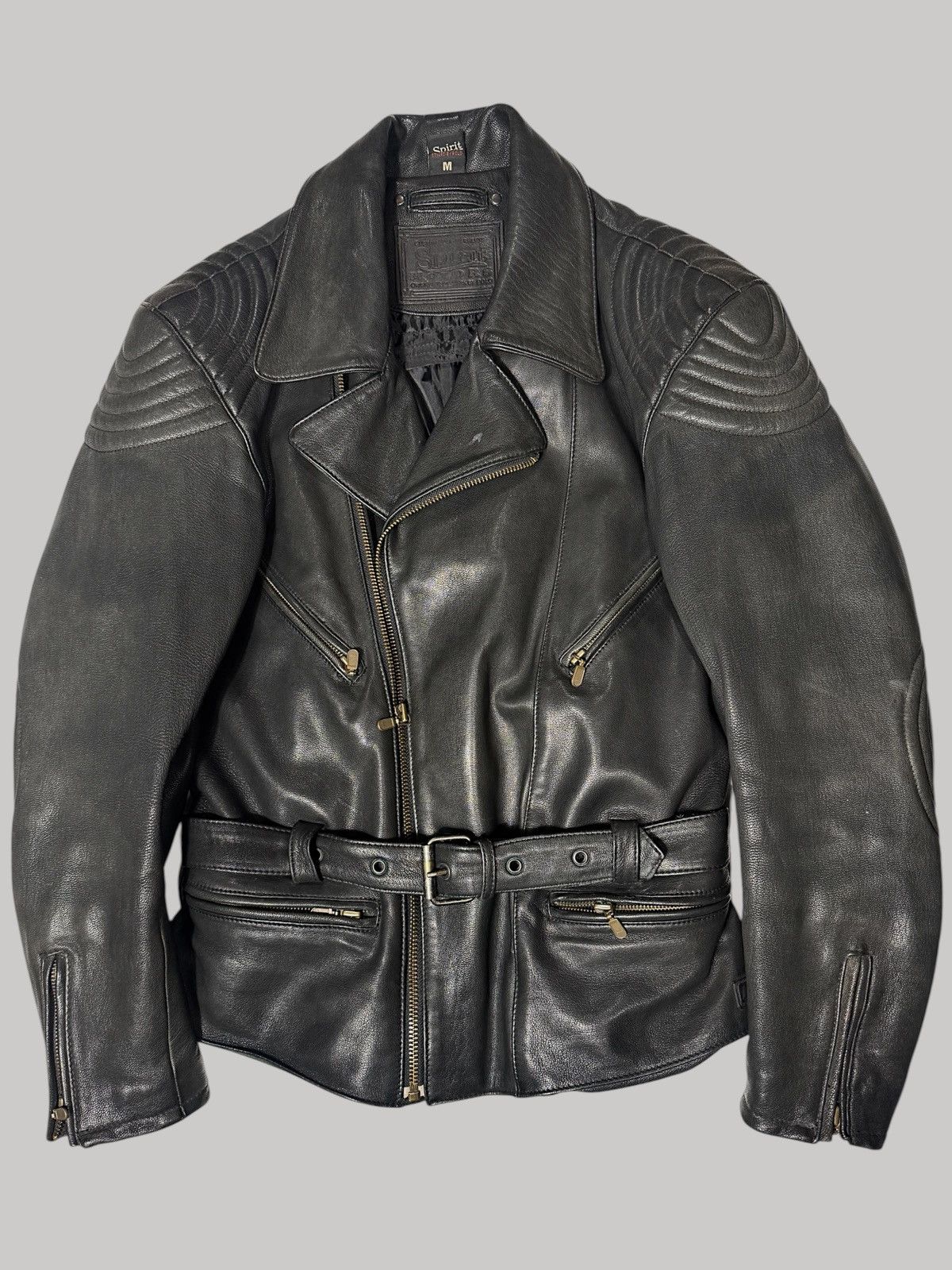 Japanese Brand × Vintage Vintage leather jacket biker motorcycle Size US M / EU 48-50 / 2 - 1 Thumbnail