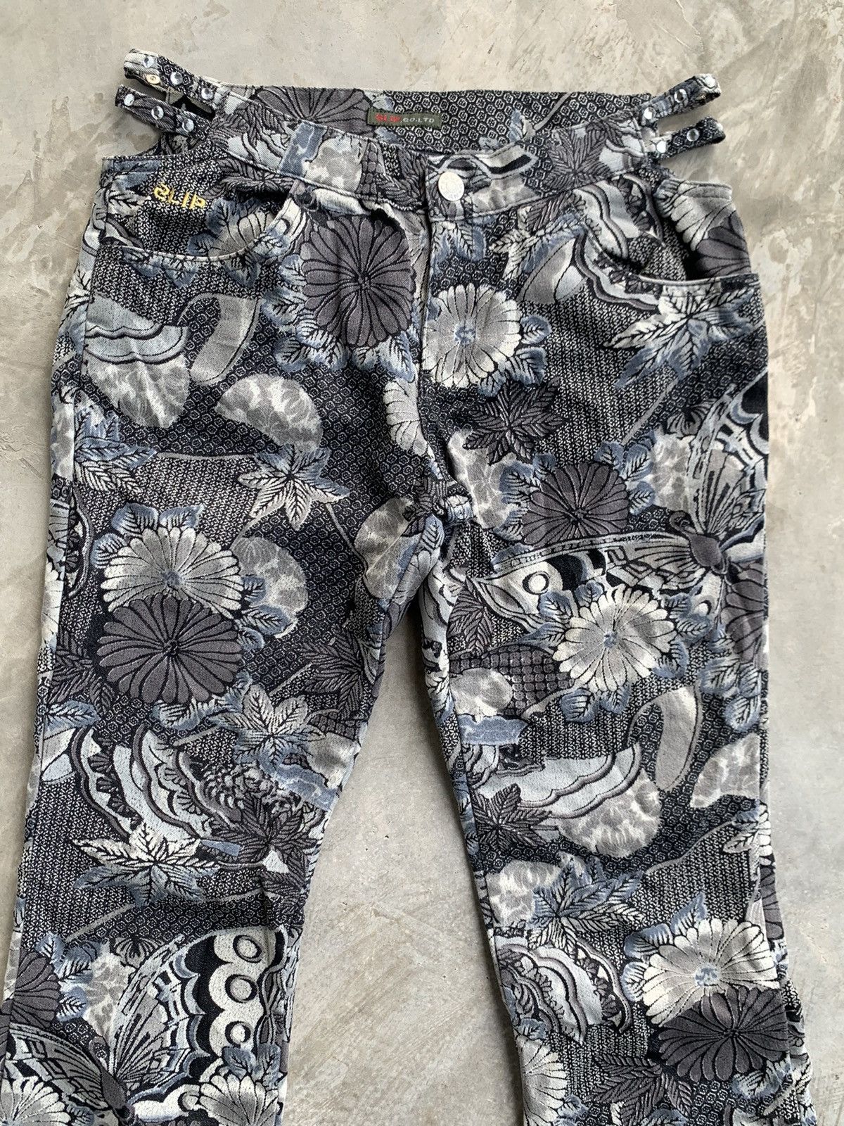 Hysteric Glamour × Japanese Brand × Vintage Women Denim Flower Full Print By Designer Size 28" / US 6 / IT 42 - 10 Thumbnail