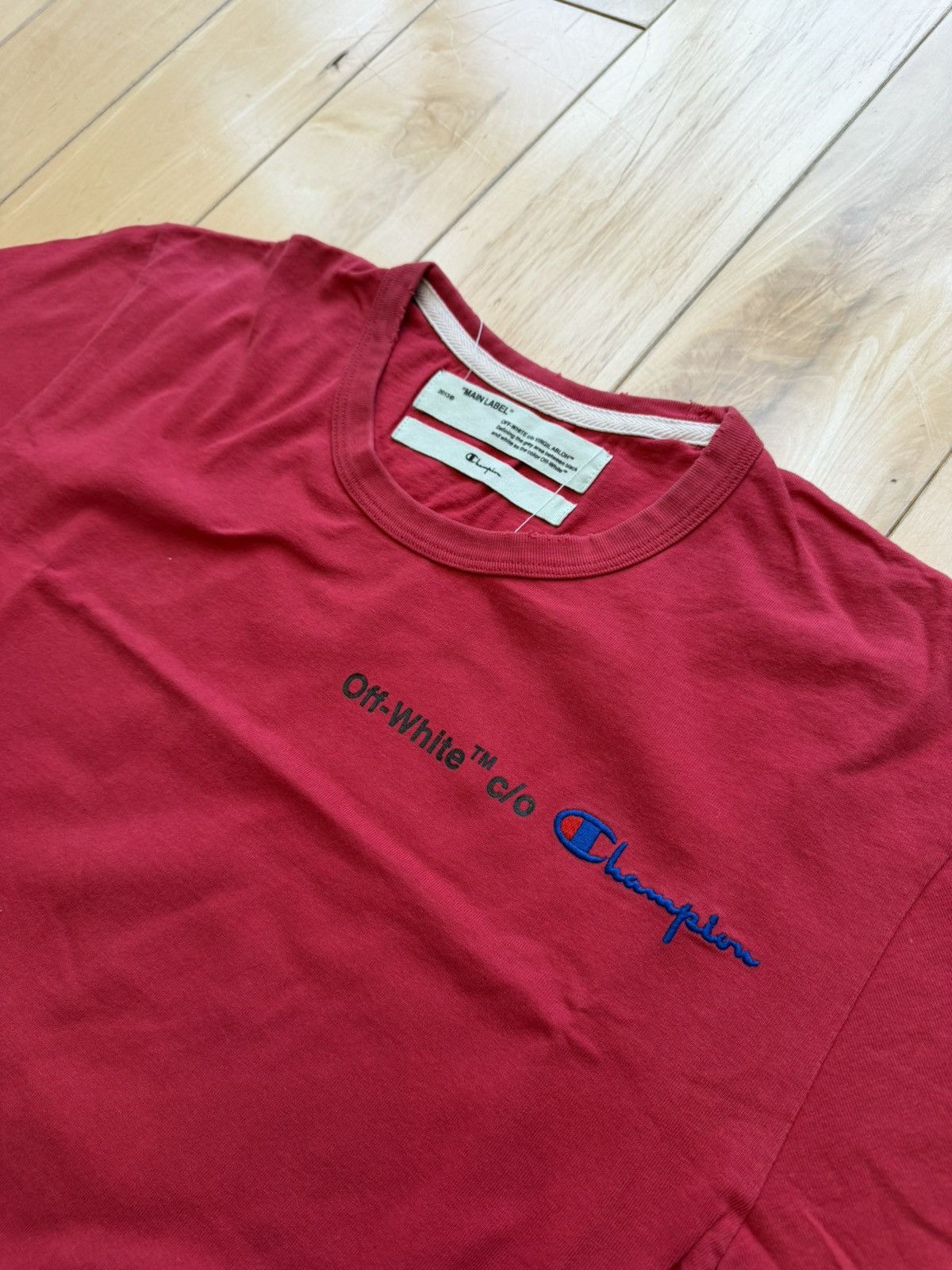 Champion × Off-White Arrows T-Shirt Size US M / EU 48-50 / 2 - 3 Thumbnail