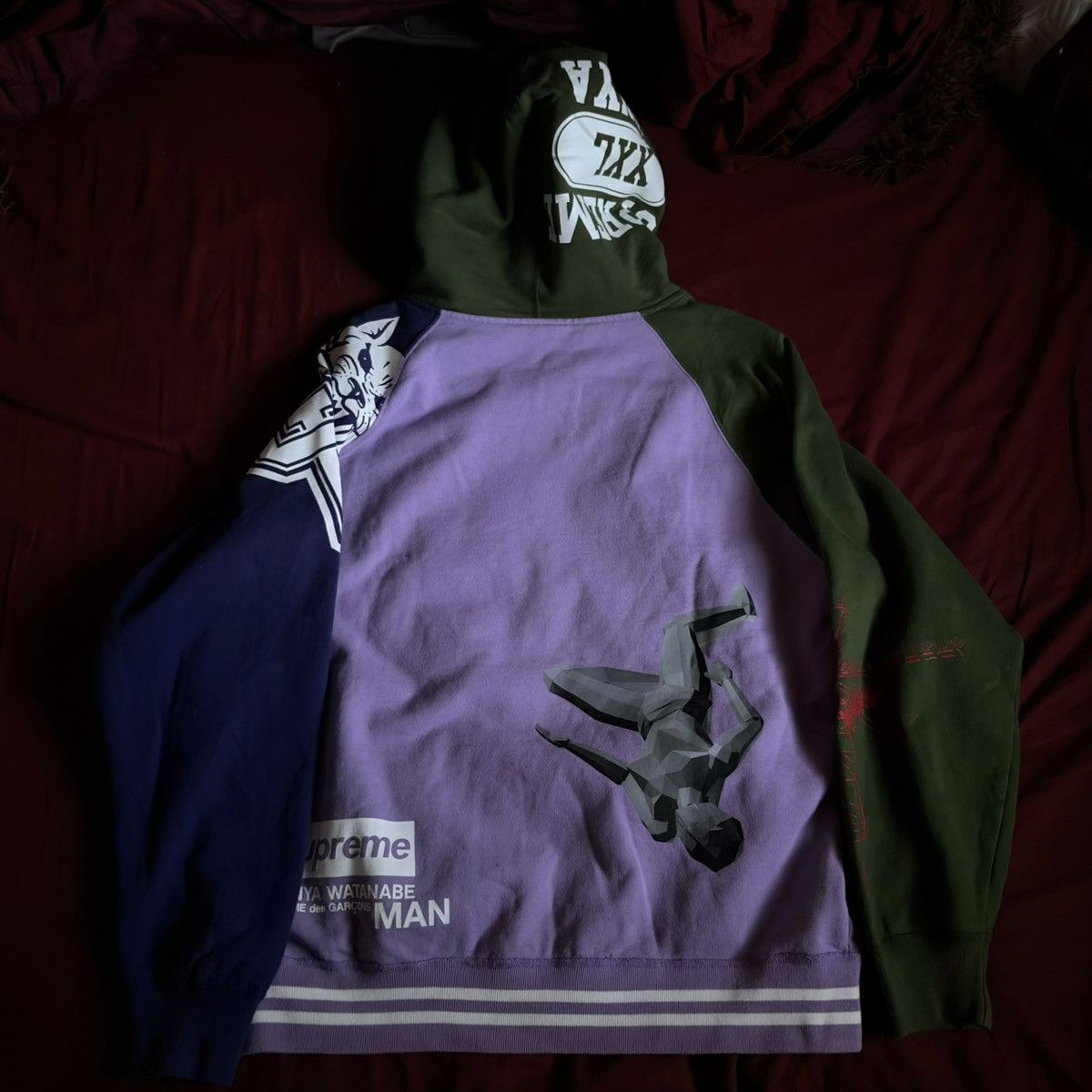 Junya Watanabe × Supreme Supreme Junya Watanabe CDG Zip Up Hoodie Size US M / EU 48-50 / 2 - 2 Thumbnail