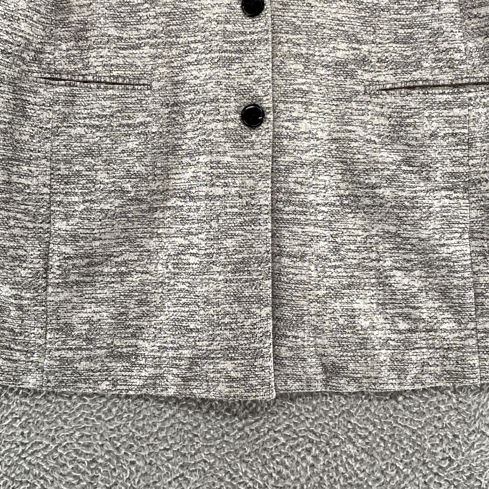 Torrid Torrid Gray Knit Blazer Jacket Womens 2X Longline Office Work Coat Pockets Size XXL / US 16-18 / IT 52-54 - 3 Thumbnail