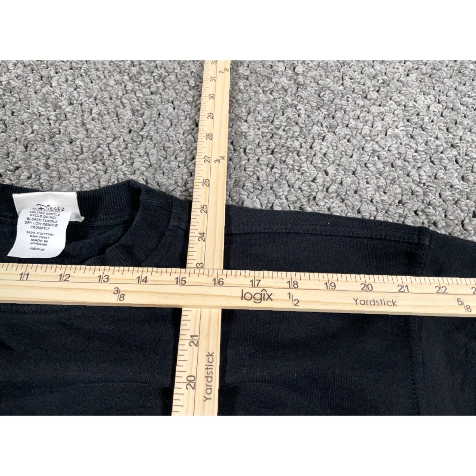 Disney VINTAGE Disney Sweatshirt Adult Medium Black Embroidered 2000 90s Cartoon TV Graphic Print Animals Pullover Crew Neck Men Mens Size US M / EU 48-50 / 2 - 6 Thumbnail