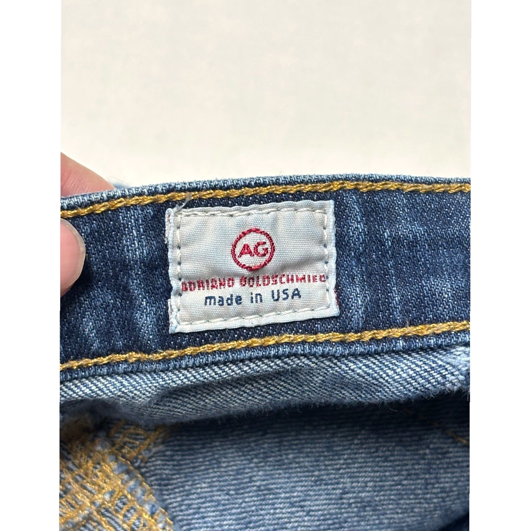 Vintage AG Adriano Goldschmied Ballad Slim Boot Jeans Blue 31 Inseam 32 USA Womens Vintage? No Size 24" / US 00 / IT 34 - 5 Thumbnail