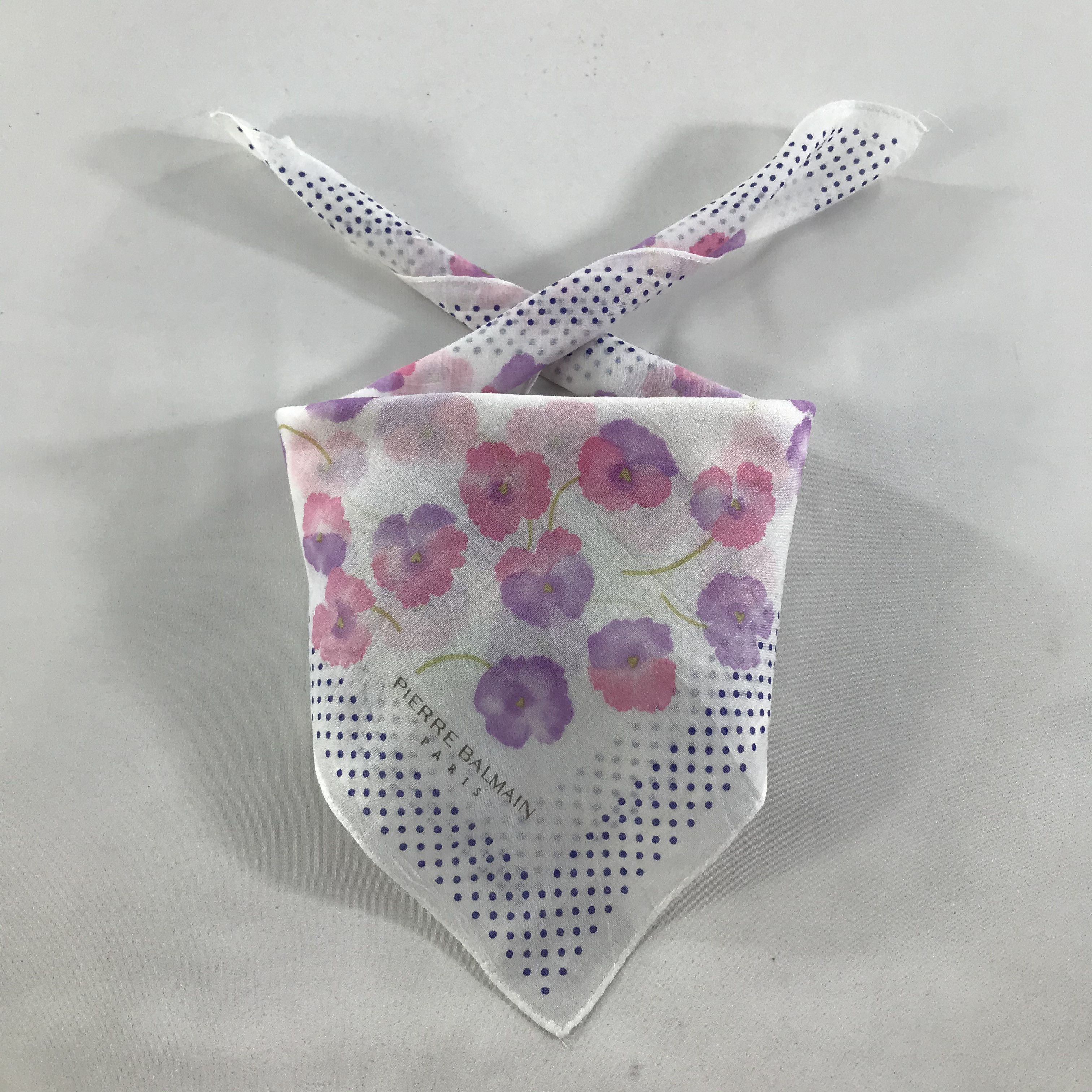 Pierre Balmain × Vintage Pierre Balmain Bandana / Handkerchief / Neckerchief - S1632 Size ONE SIZE - 3 Thumbnail