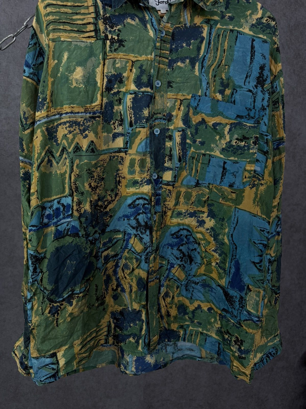 Vintage Art Crazy Hawaiian vintage silk shirt Size US XL / EU 56 / 4 - 3 Thumbnail