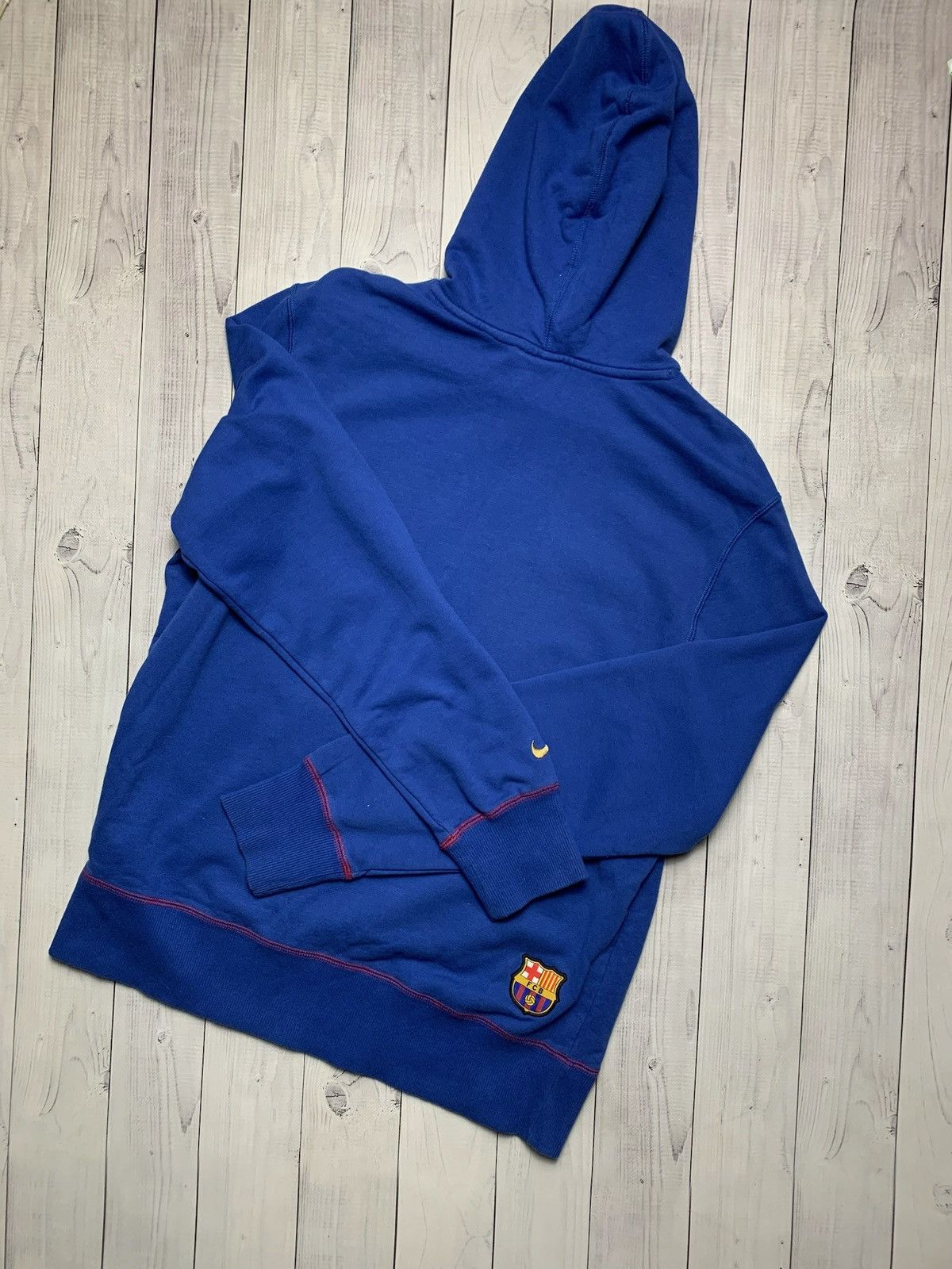 Vintage Vintage Barcelona soccer hoodie blue size M blue logo Size US M / EU 48-50 / 2 - 4 Thumbnail