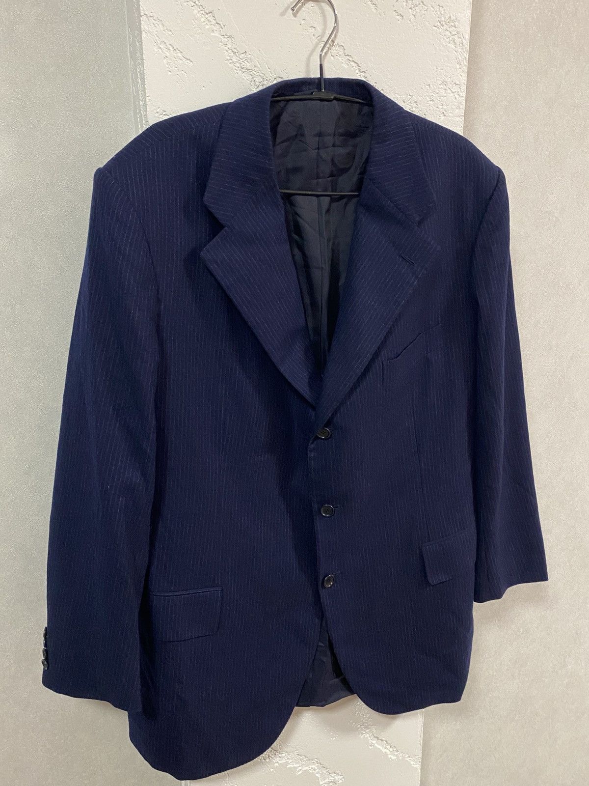 Cesare Attolini Sartoria Attolini Napoli 3 piece Wool Stripe Suit Size: 55 Size 44R - 6 Thumbnail