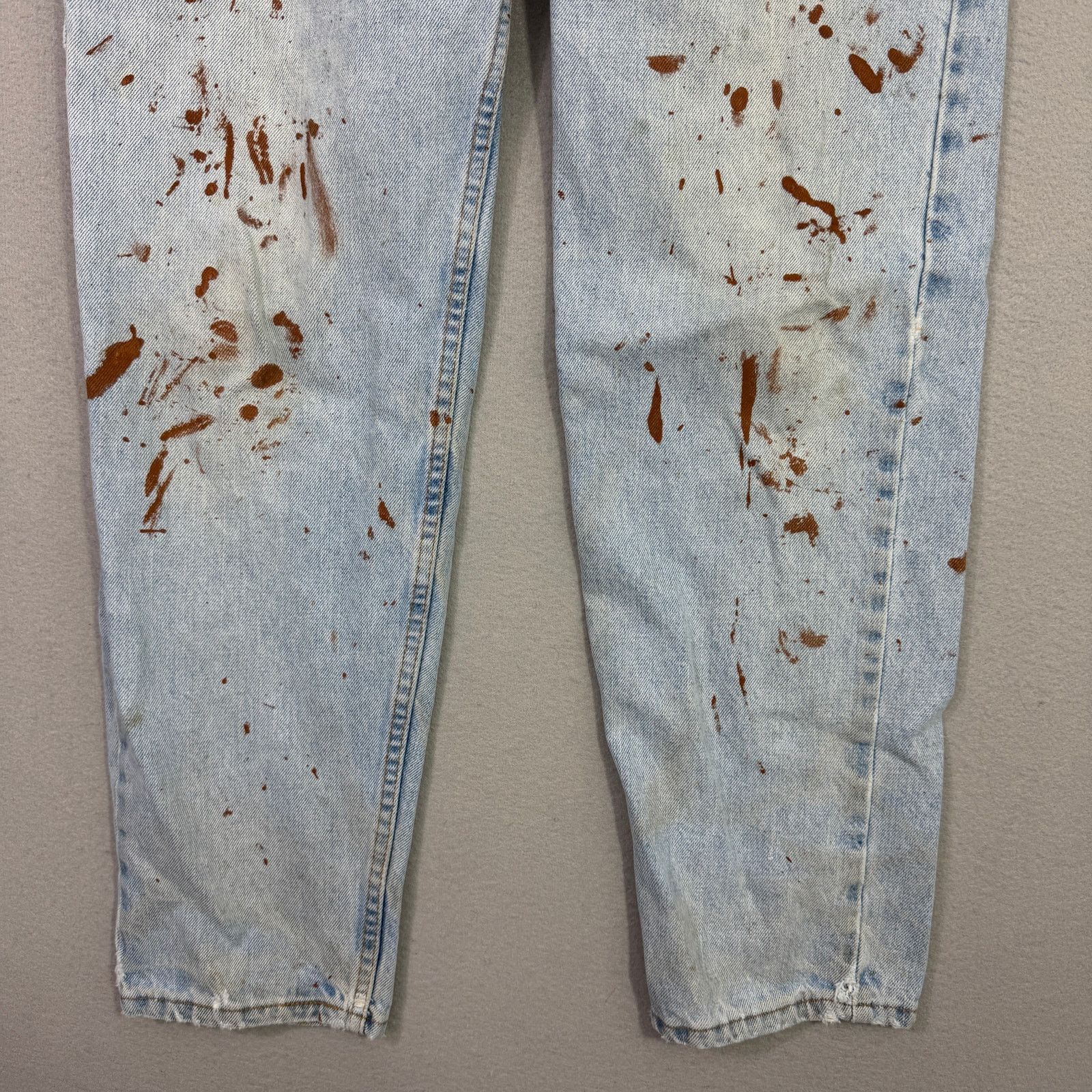 Levi's Vintage Levis 550 Jeans 34x32 Blue Paint Splatter Relaxed Size US 34 / EU 50 - 4 Thumbnail