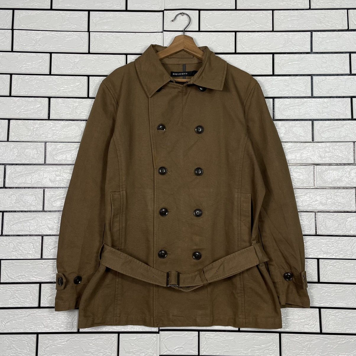 Boycott Boycott Double Breasted Brown Jacket Size US M / EU 48-50 / 2 - 1 Thumbnail