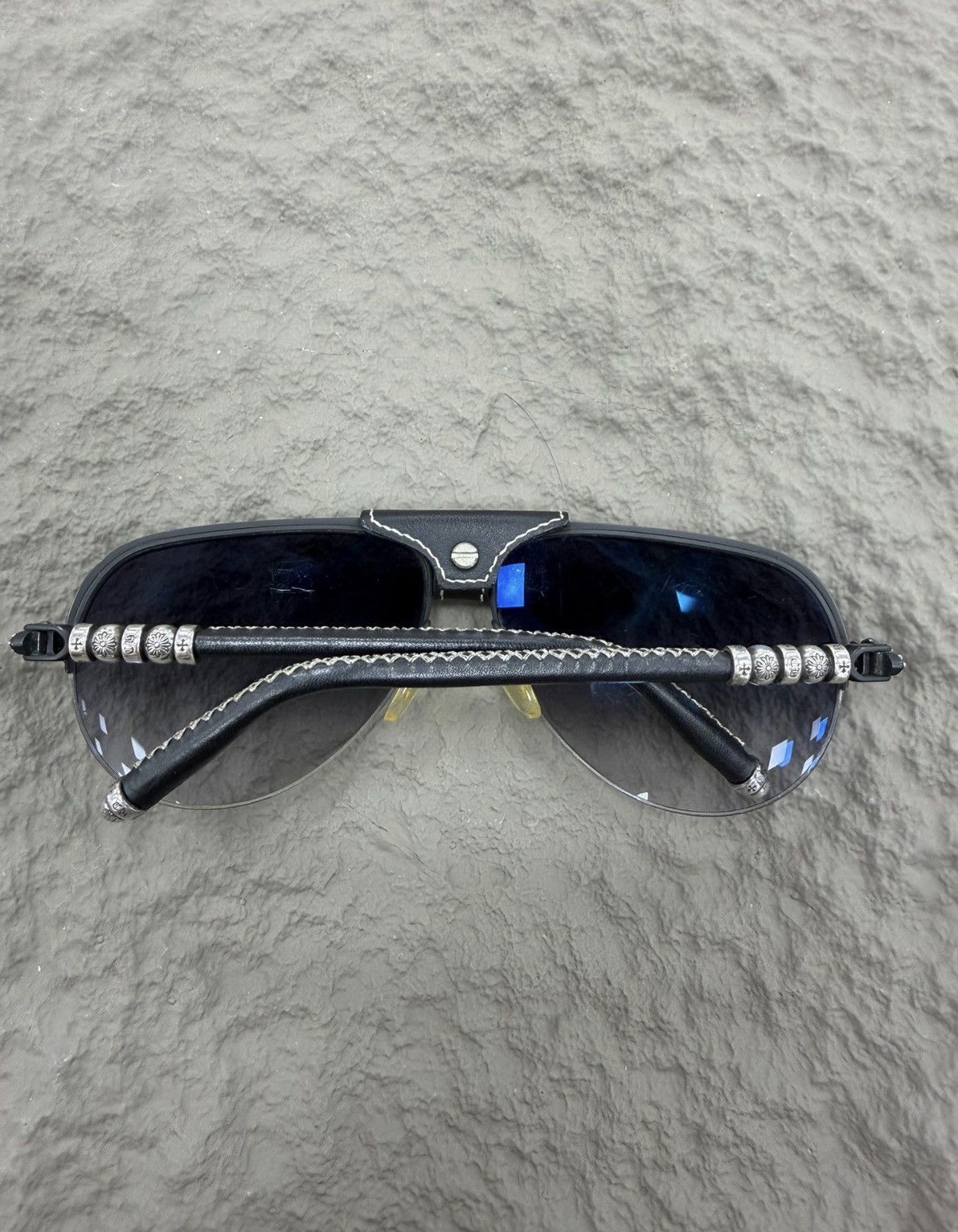 Chrome Hearts Chrome Hearts Y2K Millennium Aviator Sunglasses Size ONE SIZE - 8 Thumbnail