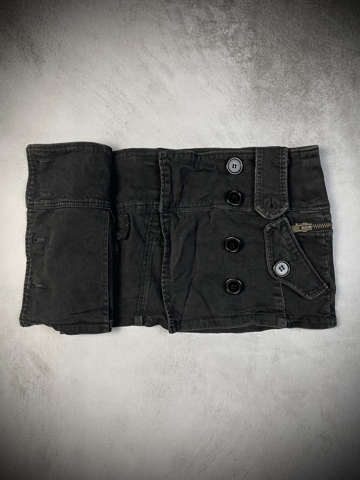 Japanese Brand 2000s Heaven and Earth Military Cargo Mini Skirt Size 27" / US 4 / IT 40 - 6 Thumbnail