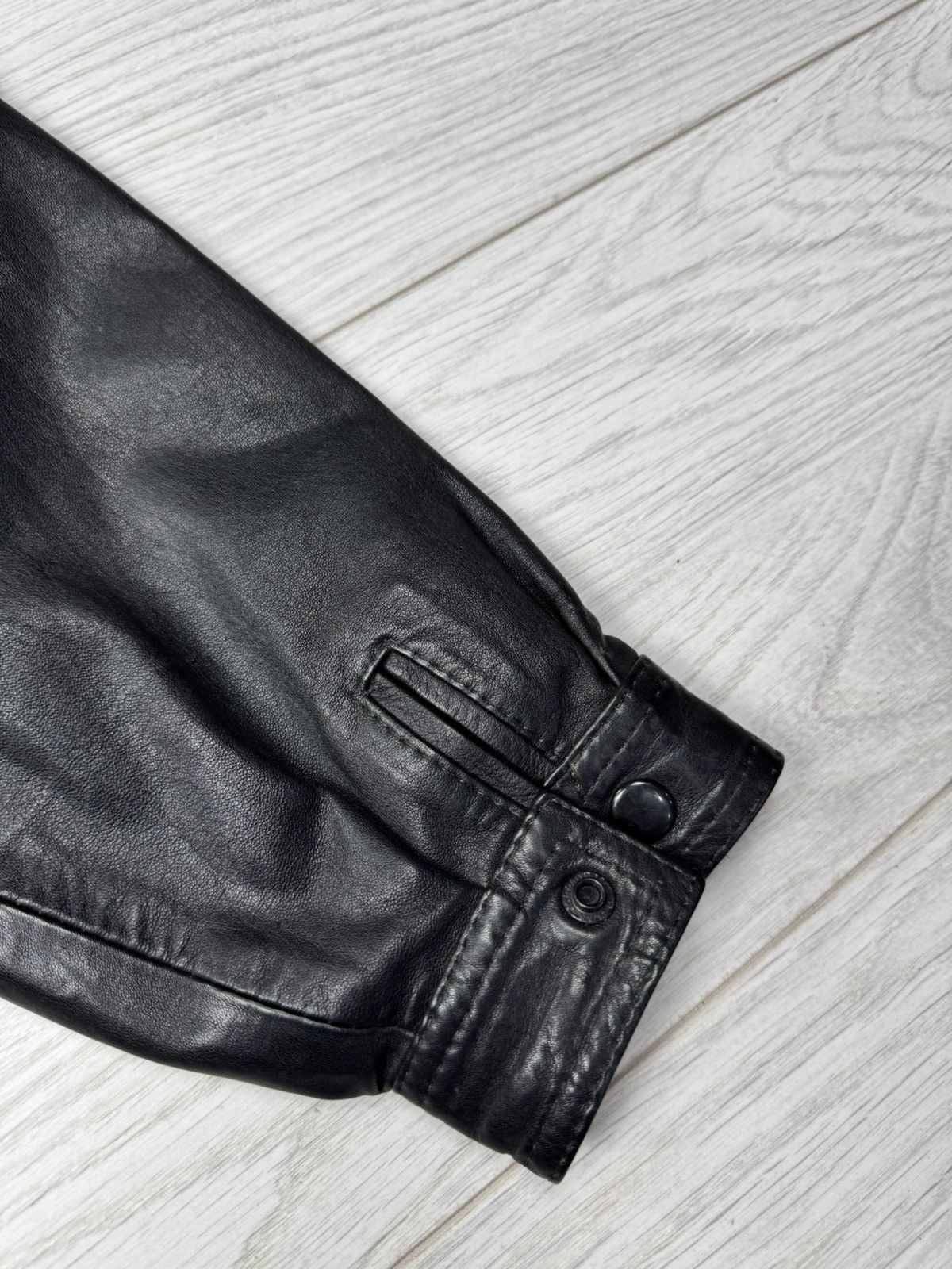 Vintage Vintage 90’s Bomber Leather Jacket Size US M / EU 48-50 / 2 - 9 Thumbnail