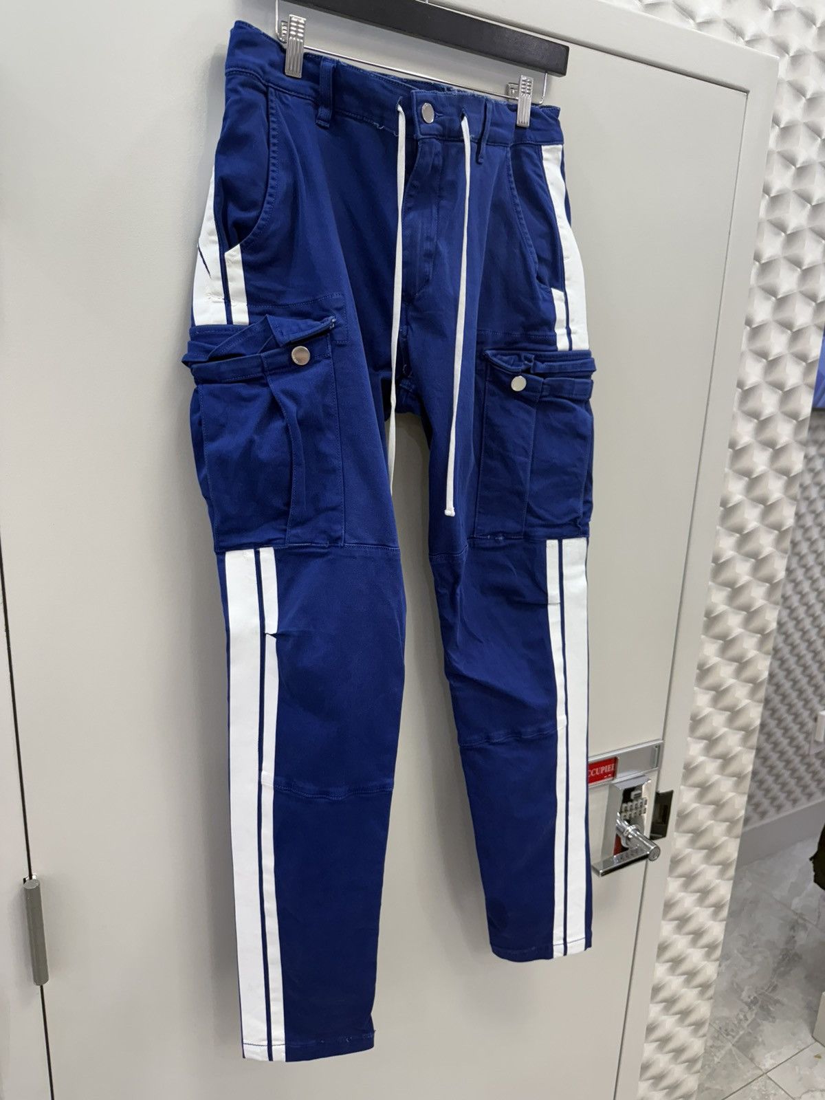 Amiri Amiri Blue Cargo Jeans Size US 33 - 2 Thumbnail