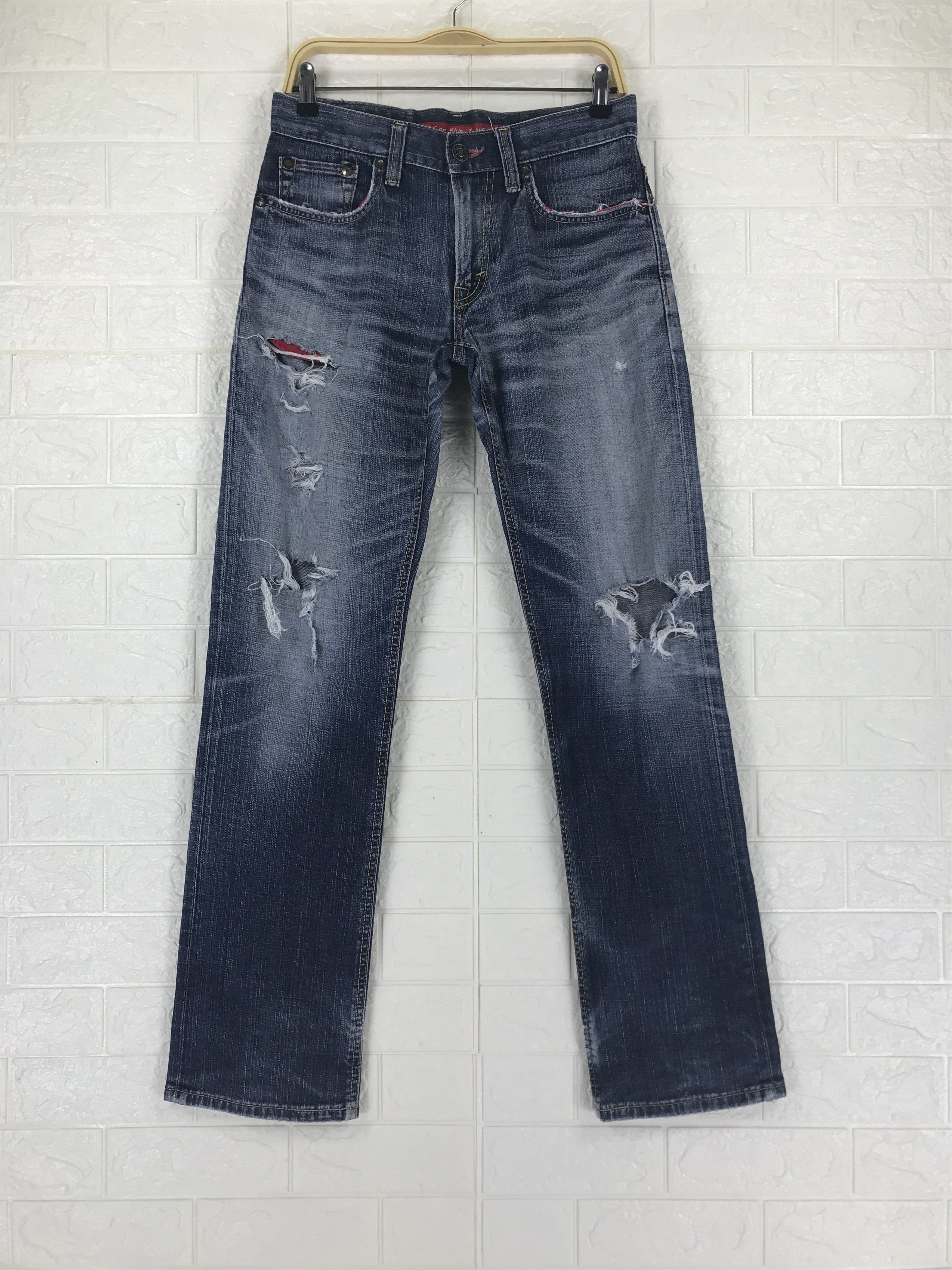 Vintage Edwin 503 Regular Japanese Blue Distressed Jeans