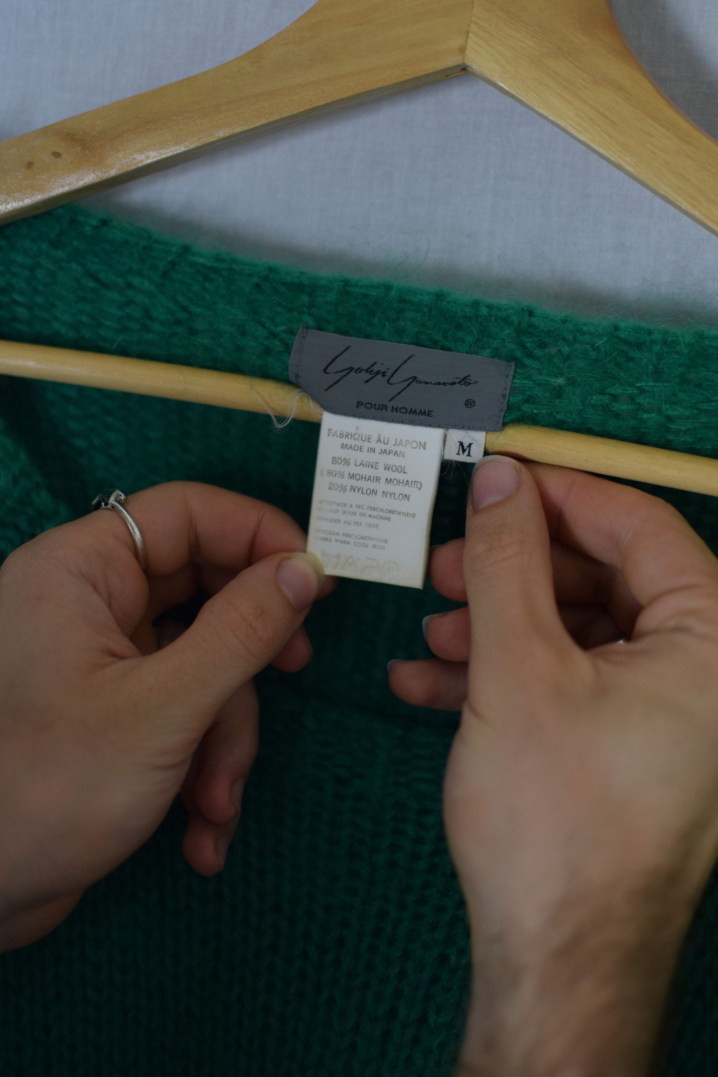Yohji Yamamoto YYPH Archive Green Mohair Knit Size US L / EU 52-54 / 3 - 7 Thumbnail