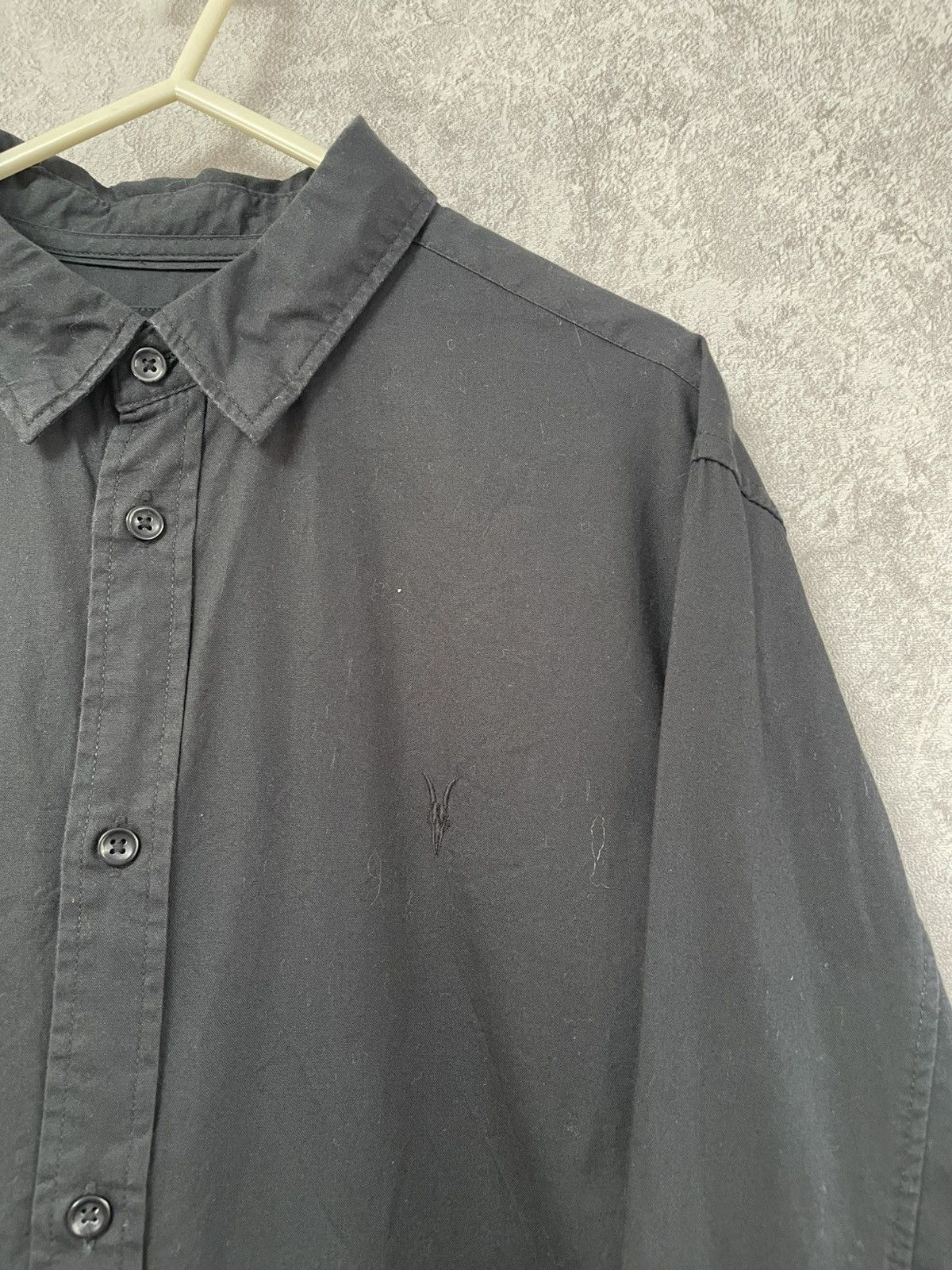 Allsaints Allsaints Basic Black Long Sleeve Shirt Button Up Size US S / EU 44-46 / 1 - 3 Thumbnail