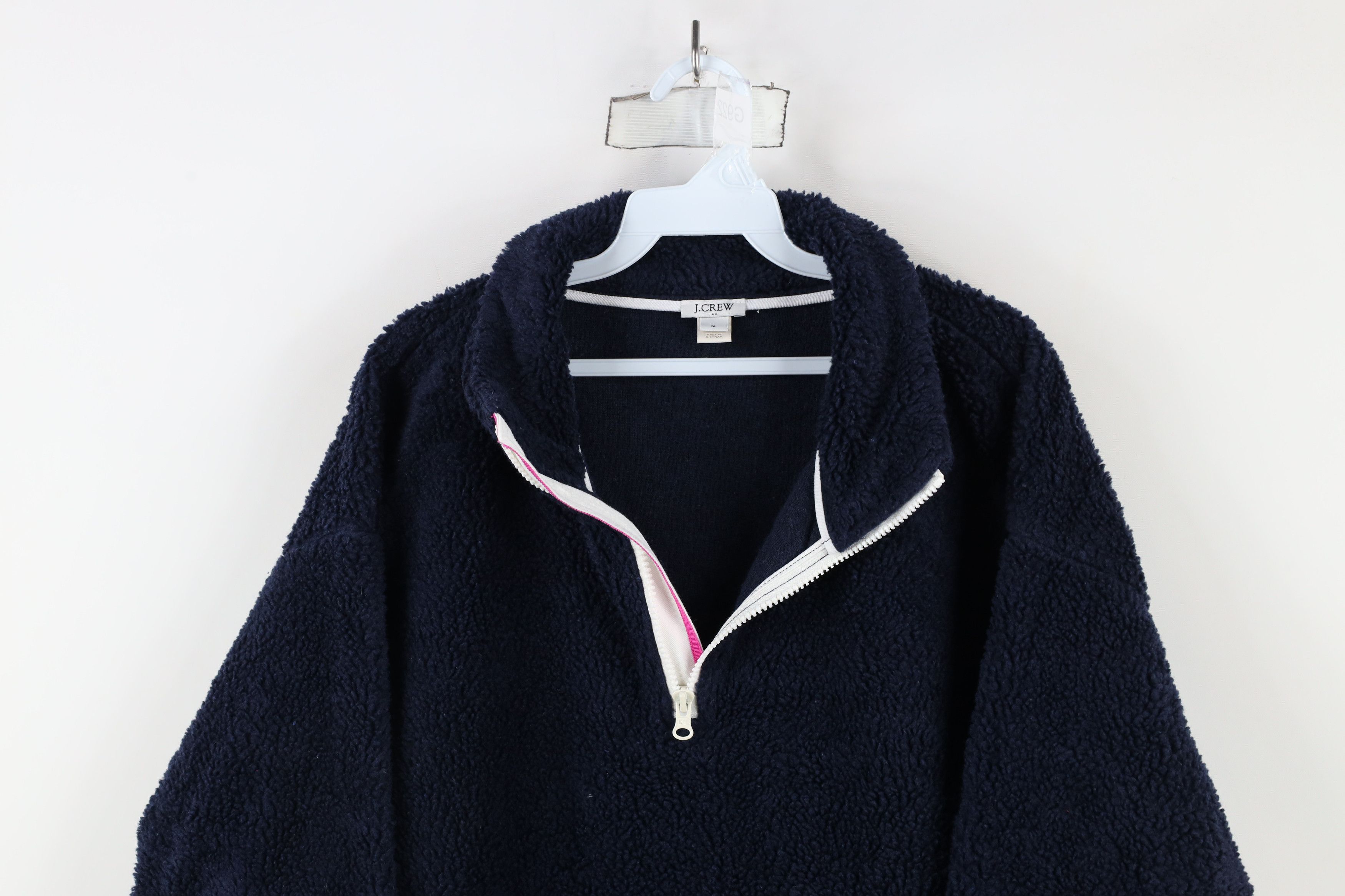 J.Crew × Vintage Vintage J Crew Deep Pile Fleece Half Zip Pullover Sweater Size M / US 6-8 / IT 42-44 - 2 Thumbnail