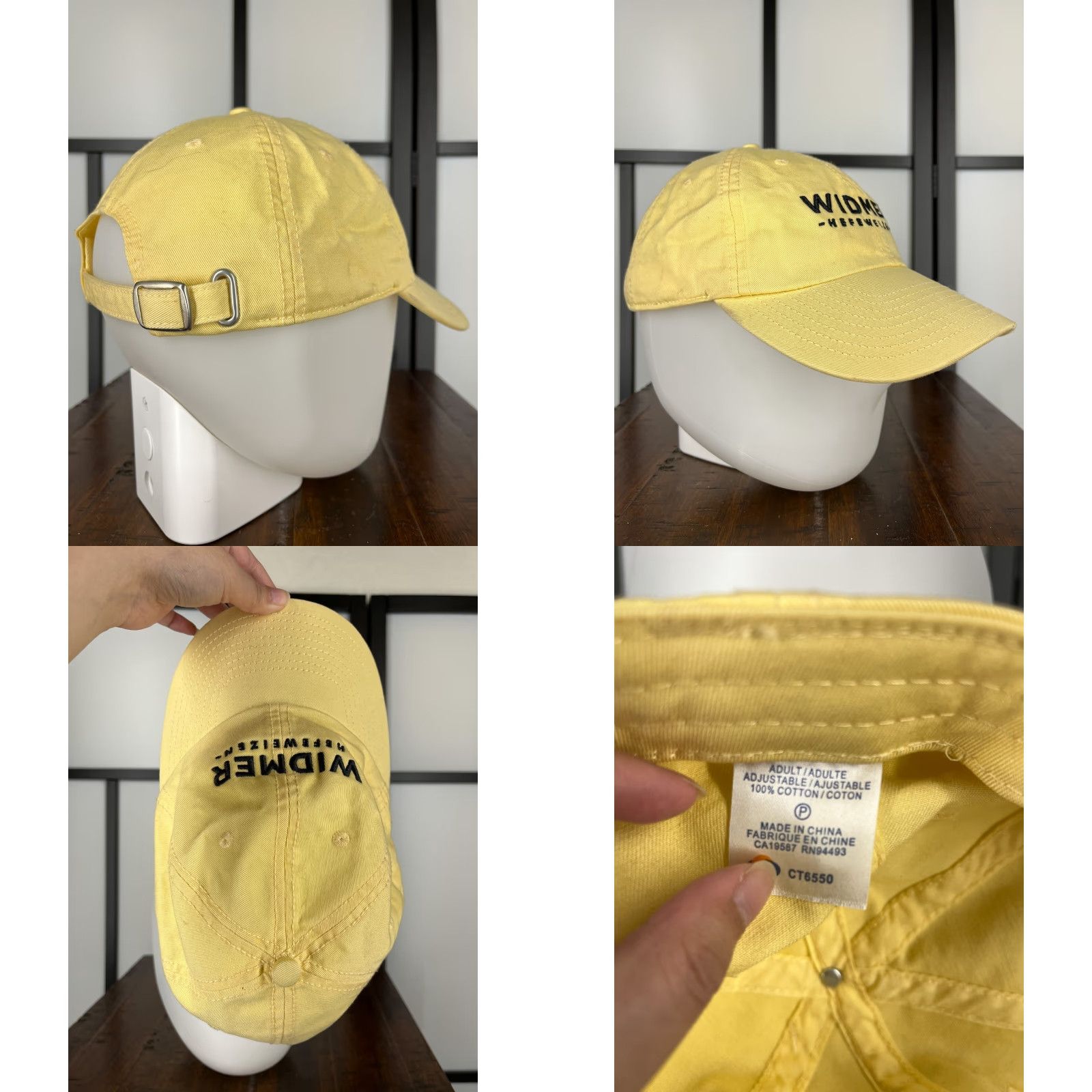 Vintage Widmer Baseball Hat Cap Strap Back Adult Yellow Beer Hefeweizen 100% Cotton Twill Mens Size ONE SIZE - 8 Thumbnail