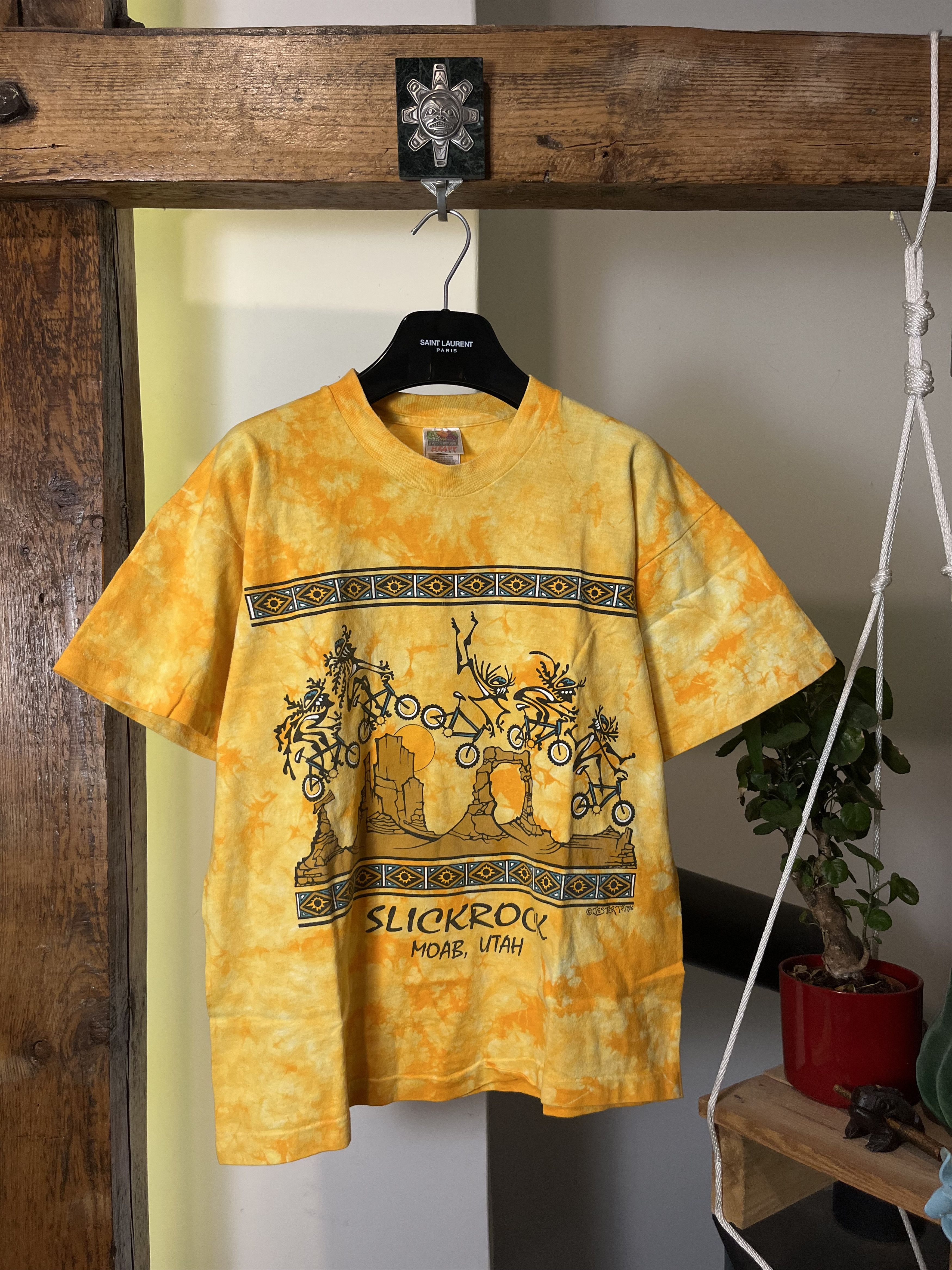 Harley Davidson × Vintage Vintage 90s Bike Graphics Slickrock Moab, Utah Size US L / EU 52-54 / 3 - 1 Thumbnail