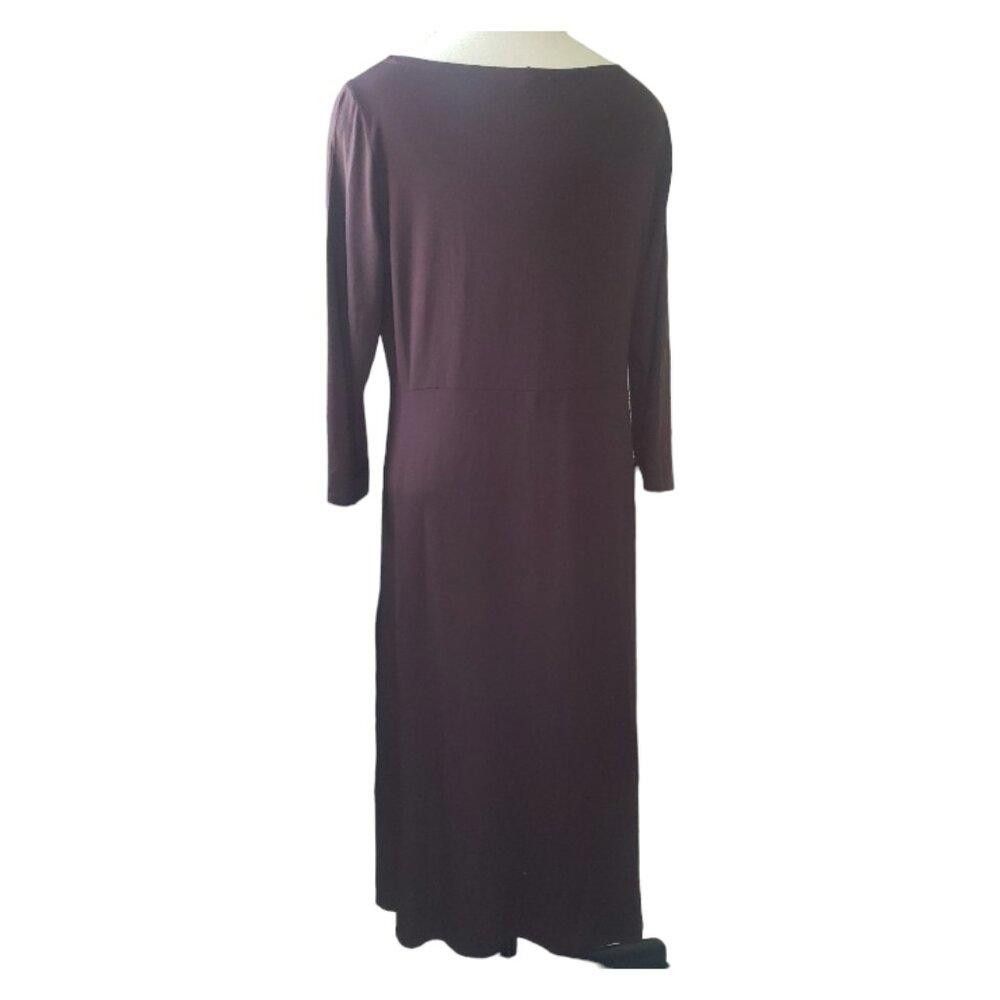 long sleeve jersey dress black Ulla Johnson