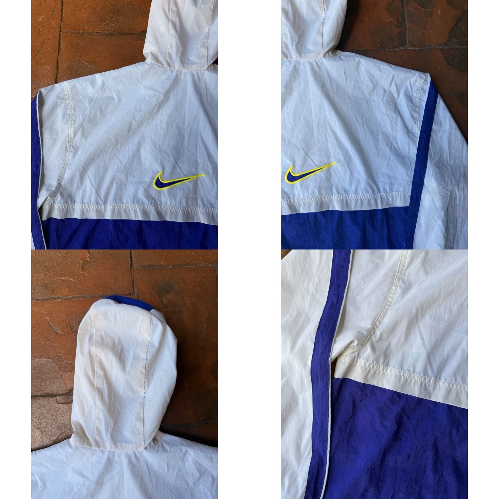 Nike VINTAGE Nike Center Swoosh Windbreaker Jacket Medium Embroidered Nylon Black Size US M / EU 48-50 / 2 - 10 Thumbnail