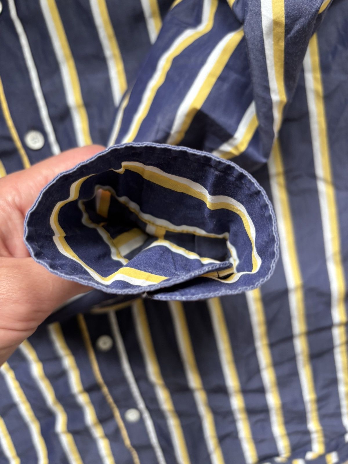 Maison Kitsune Maison Kitsuné Men’s Striped Shirt Size 38 Cotton Fox Logo Size US S / EU 44-46 / 1 - 16 Thumbnail