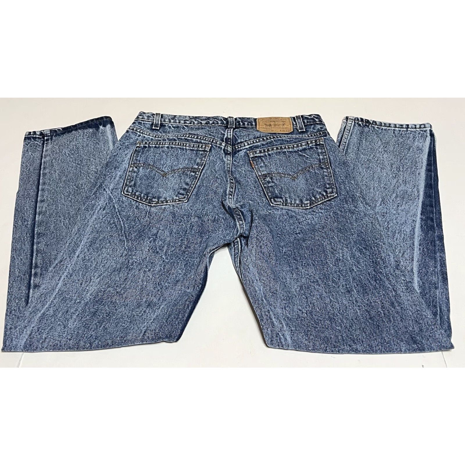 Levi's VINTAGE Levi's 20505-0217 Orange Tab Straight Jeans Tag 36x32 Measure 34x31 USA Size US 34 / EU 50 - 2 Thumbnail