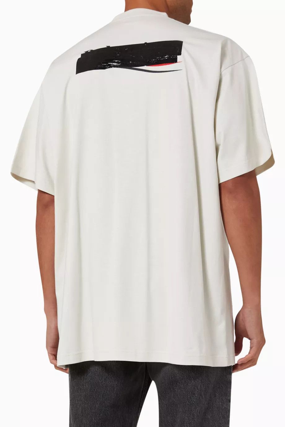 Balenciaga o1la1rc1a0924 Small Fit Tubular Gaffer T-Shirt Ecru/Black Size US S / EU 44-46 / 1 - 7 Thumbnail