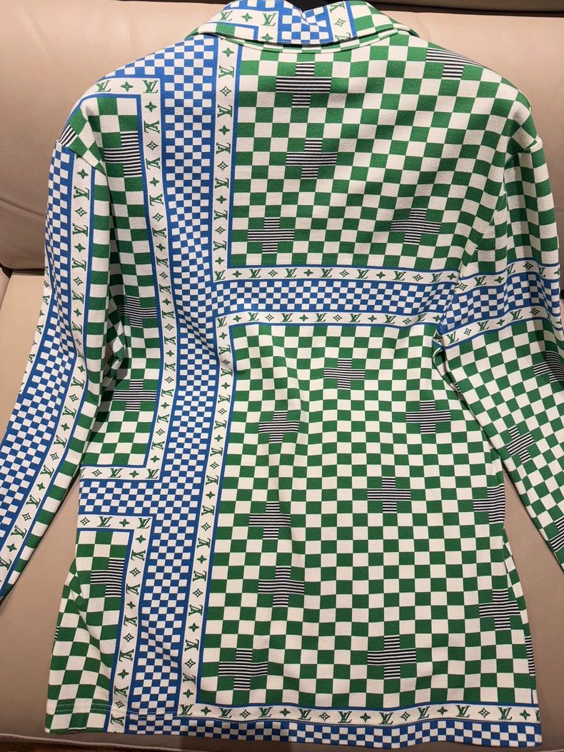 Louis Vuitton Louis Vuitton Full-print checkerboard print knit slim long- Size US L / EU 52-54 / 3 - 5 Thumbnail