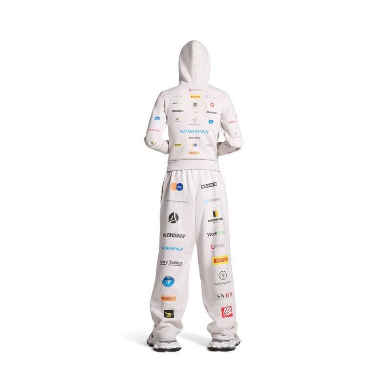 Balenciaga oc11z1025 Business English Baggy Sweatpants & Joggers White Size US 30 / EU 46 - 4 Thumbnail